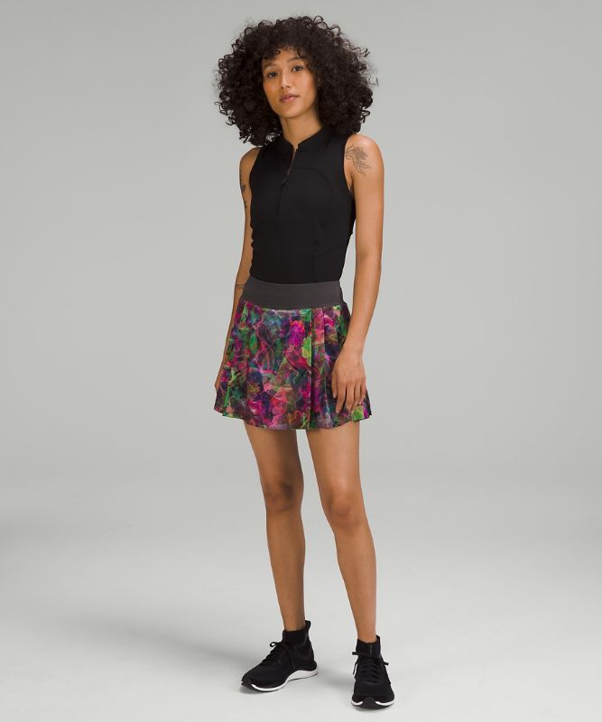 Side-Pleat High-Rise Tennis Skirt