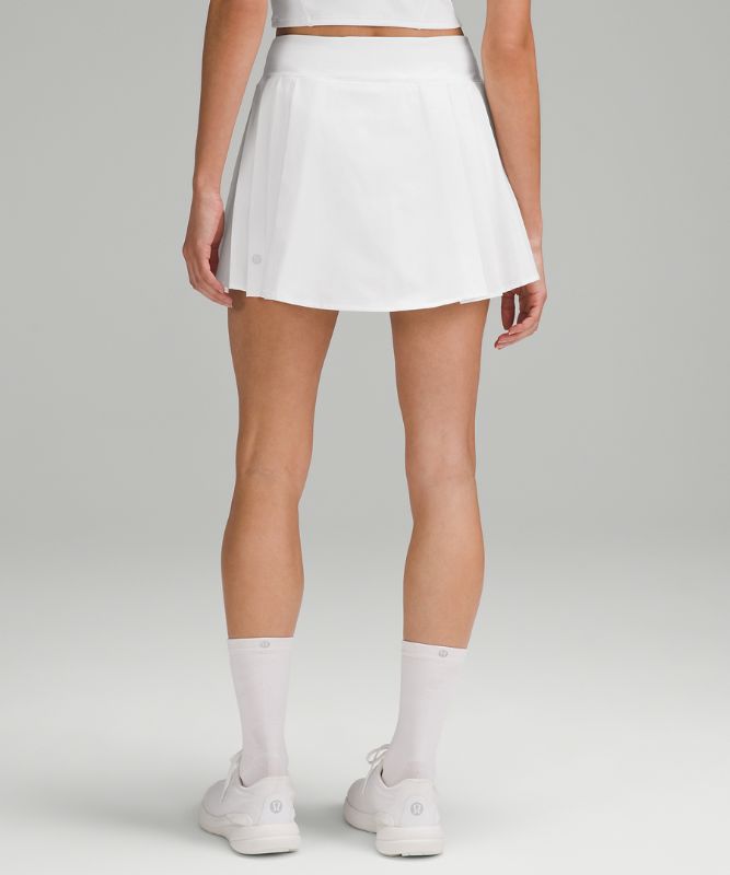 Side-Pleat High-Rise Tennis Skirt