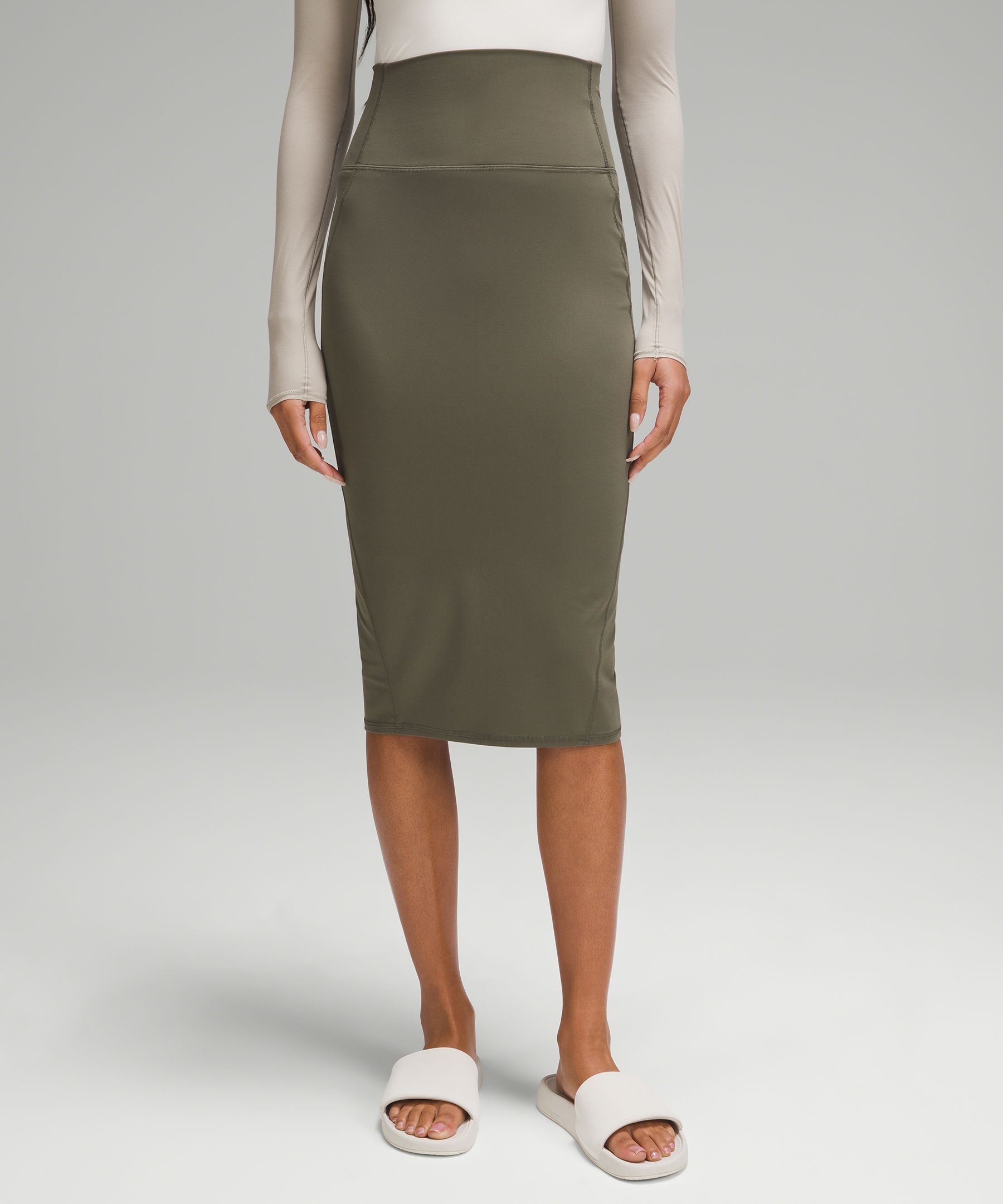 Olive Green Pencil Style Athletic Skirt with Built-in Leggings – The Skirt  Lady