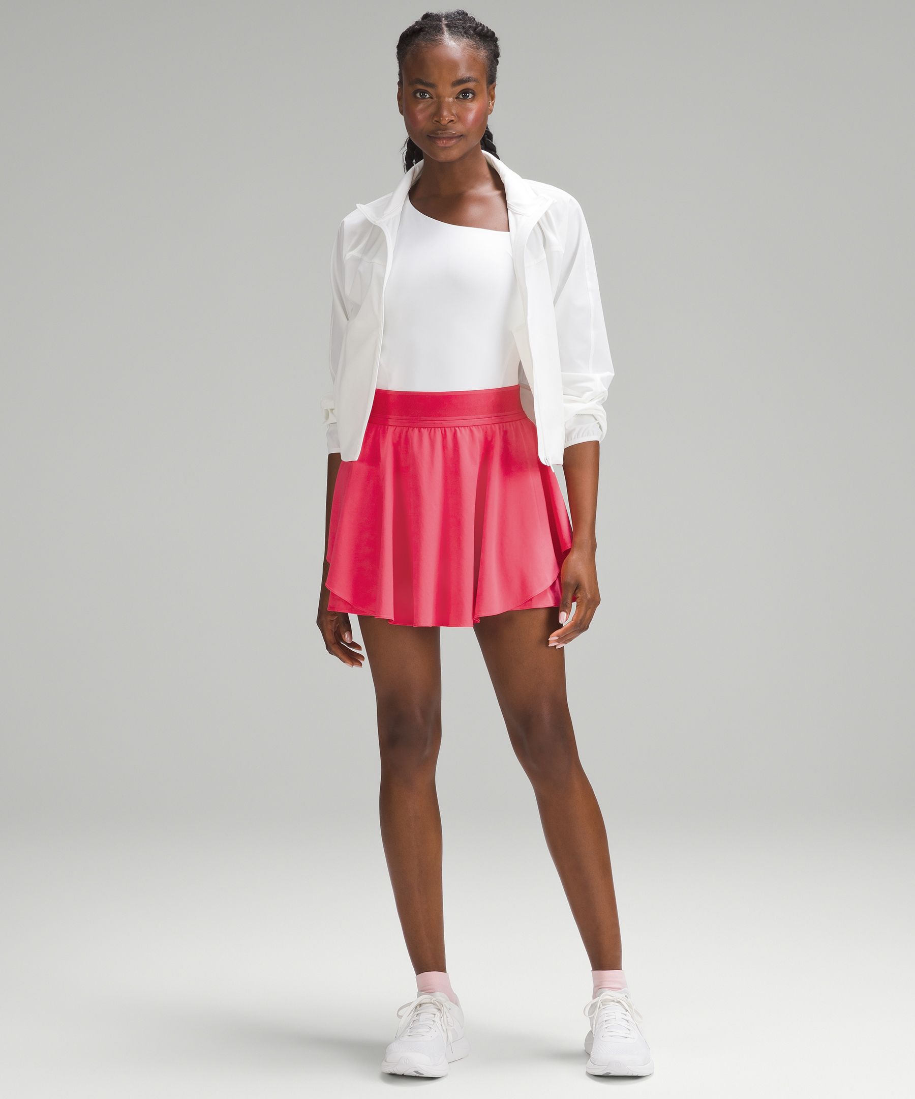 Asymmetrical pleated tennis skirt white (size 0)… unfortunately I love this  : r/lululemon