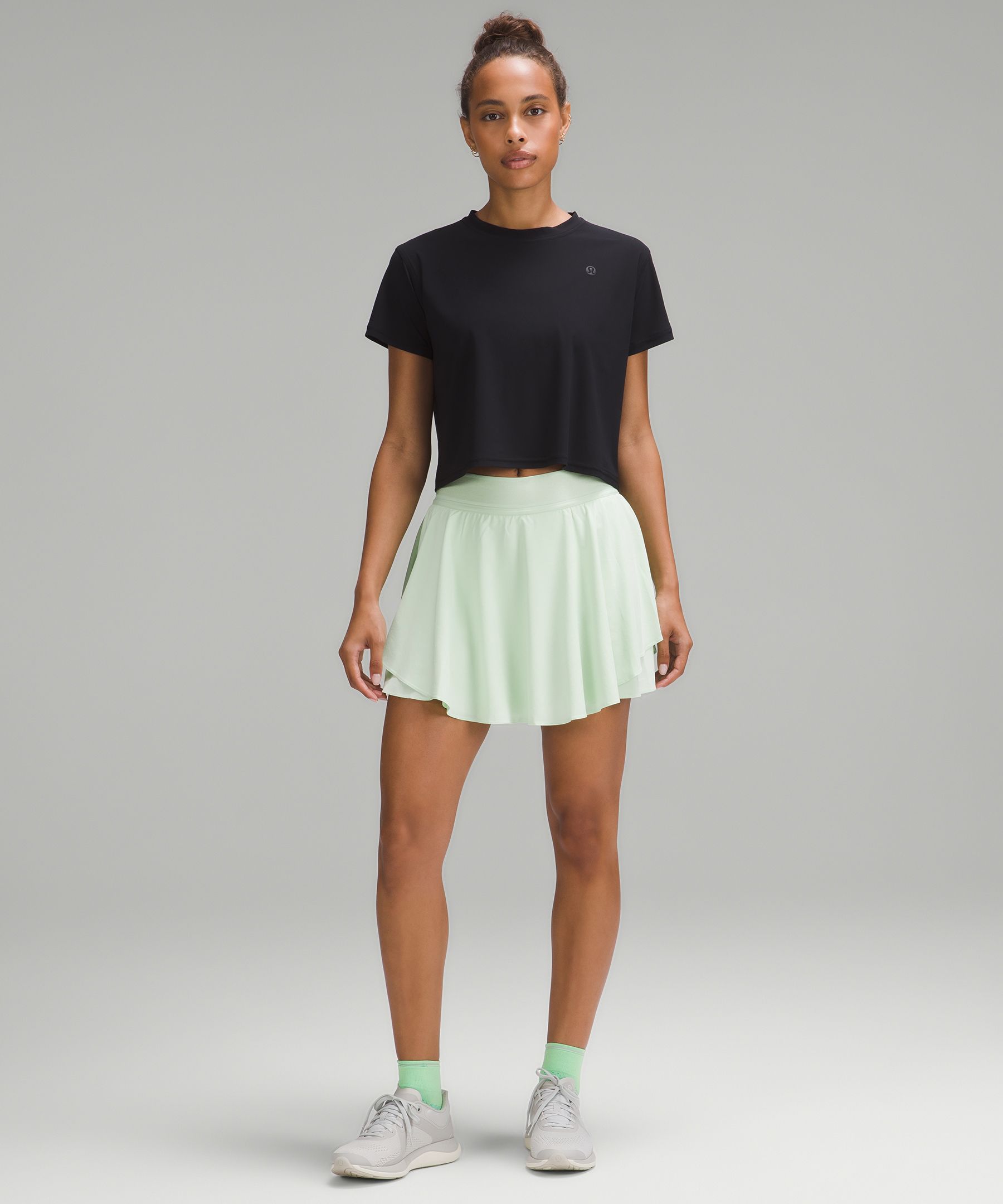 Court Rival high-rise stretch recycled-Swift tennis skirt