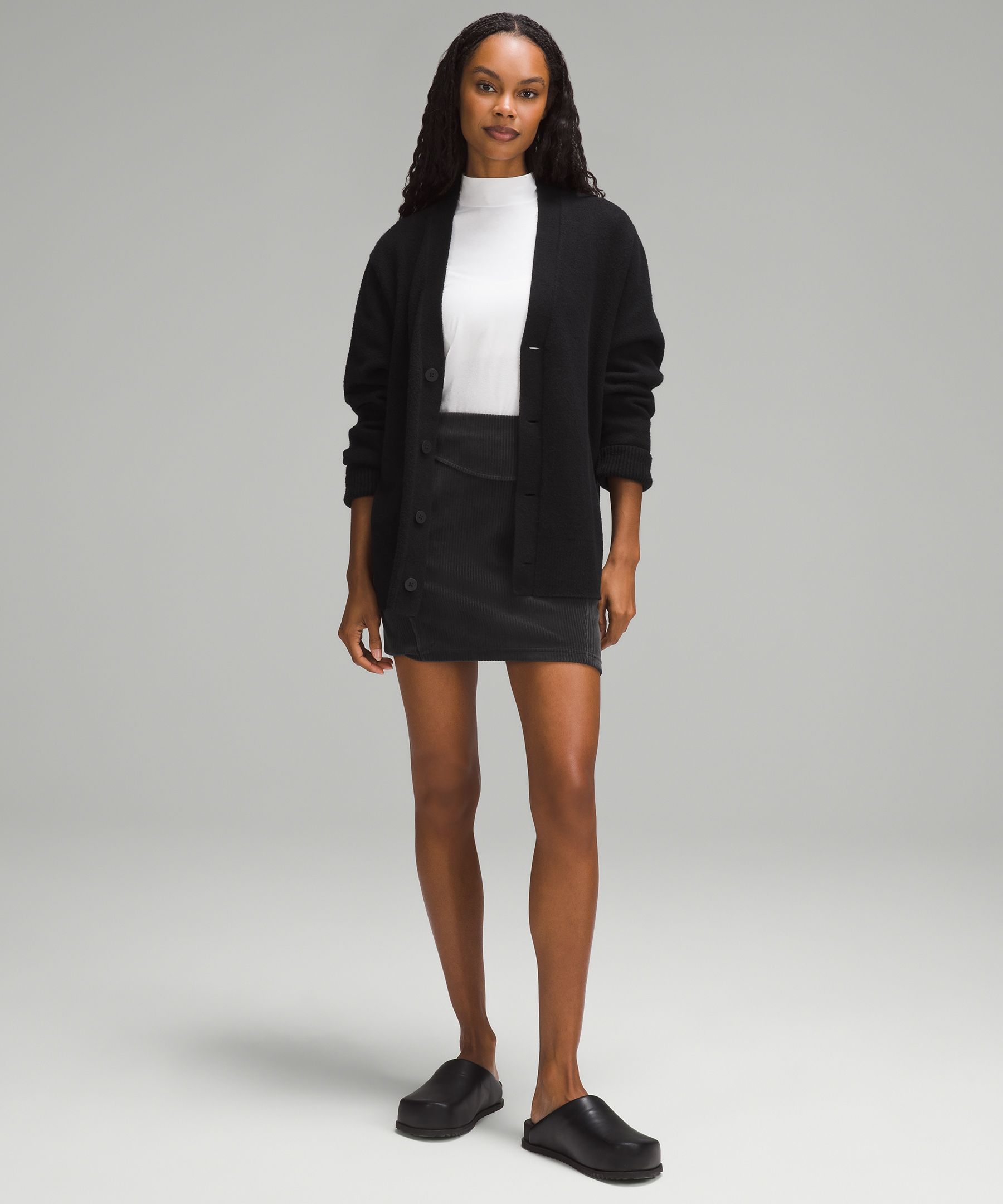 Scuba Mid-Rise Mini Skirt