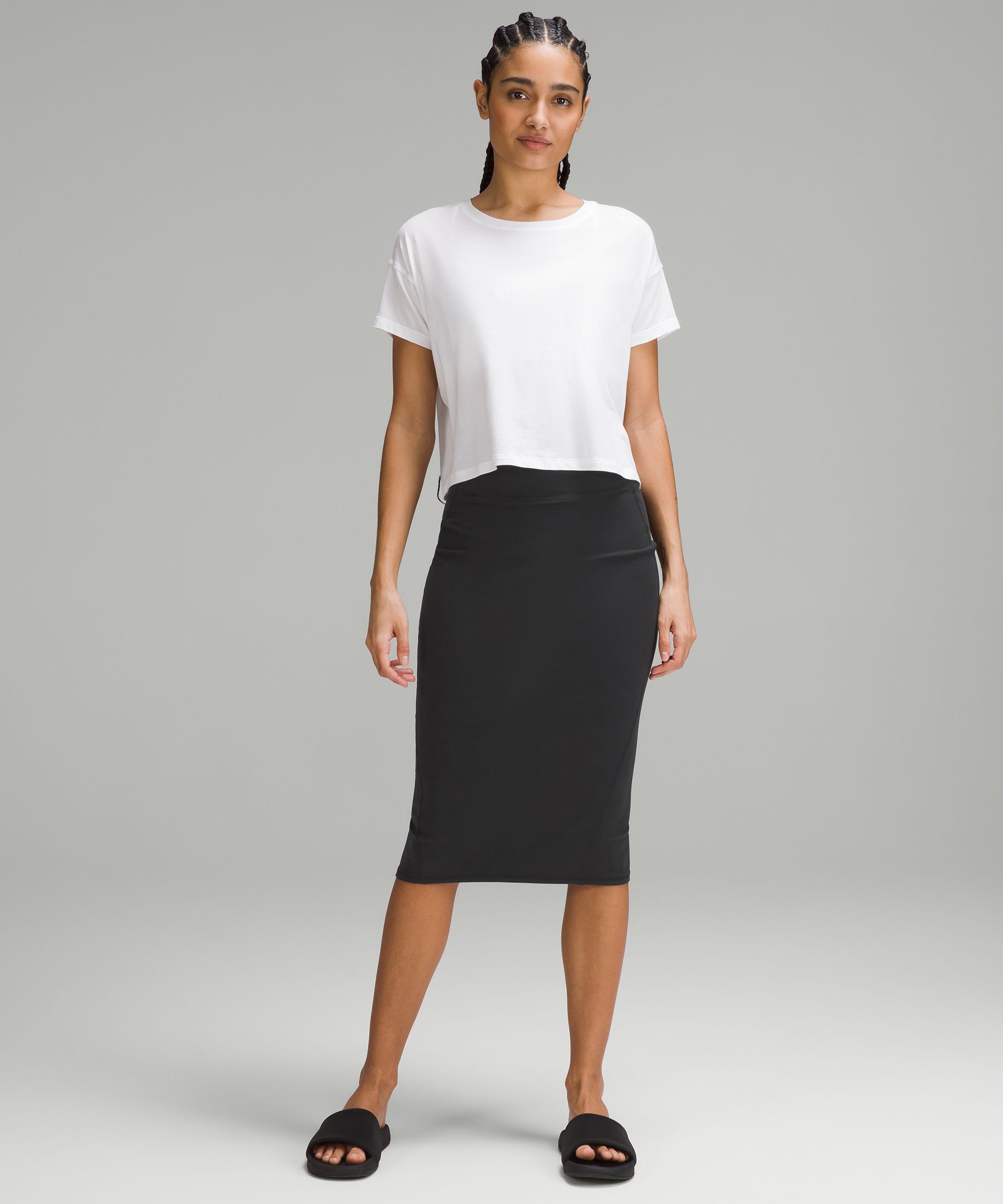 Nulu Slim-Fit High-Rise Skirt, Skirts