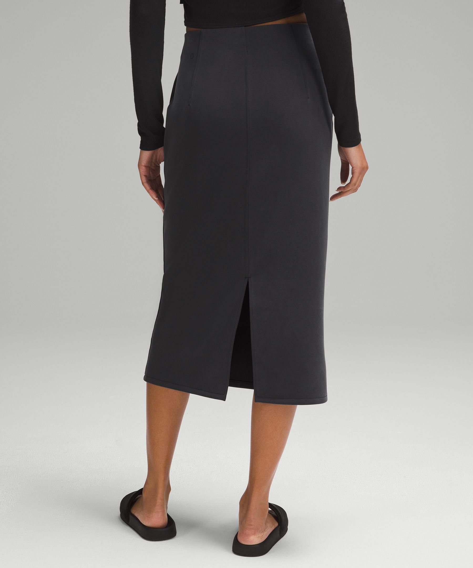 Shop Lululemon Softstreme High-rise Midi Skirt