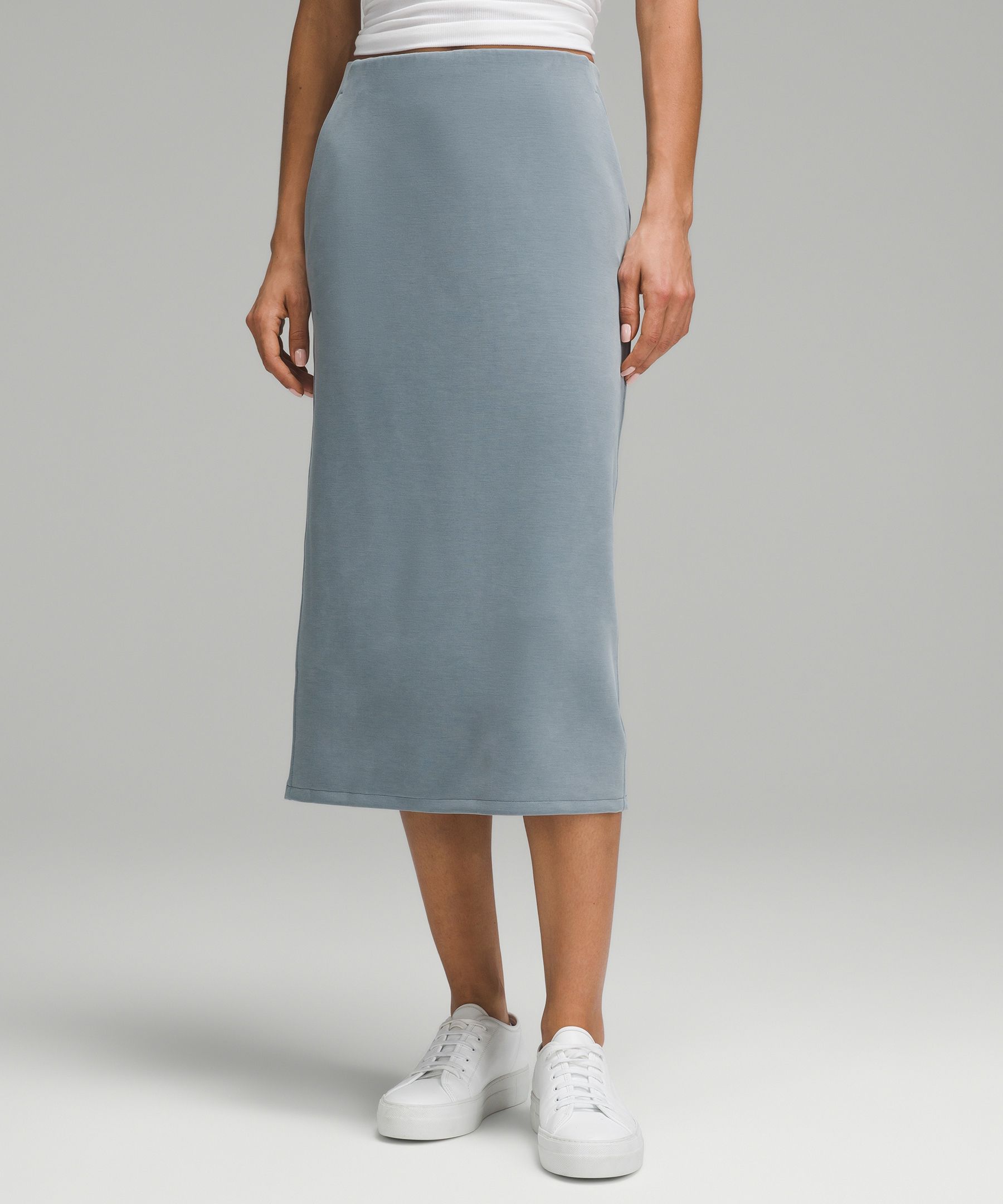 Shop Lululemon Softstreme High-rise Midi Skirt