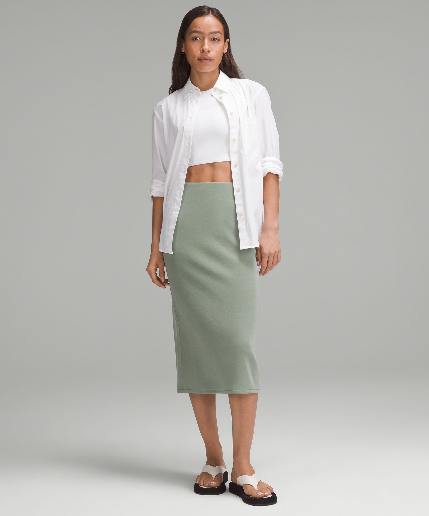 Softstreme High-Rise Midi Skirt | Women's Skirts