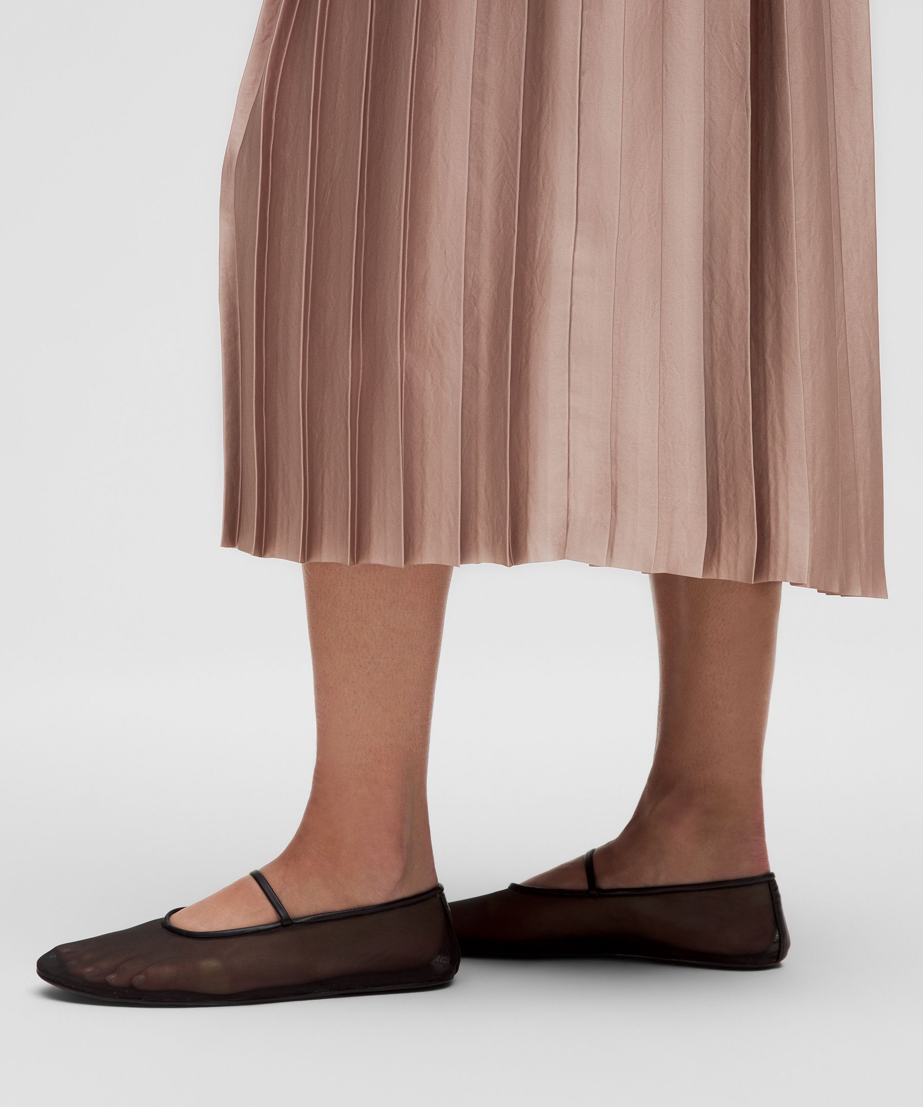 Thumbnail of Satin Pleated Midi Skirt