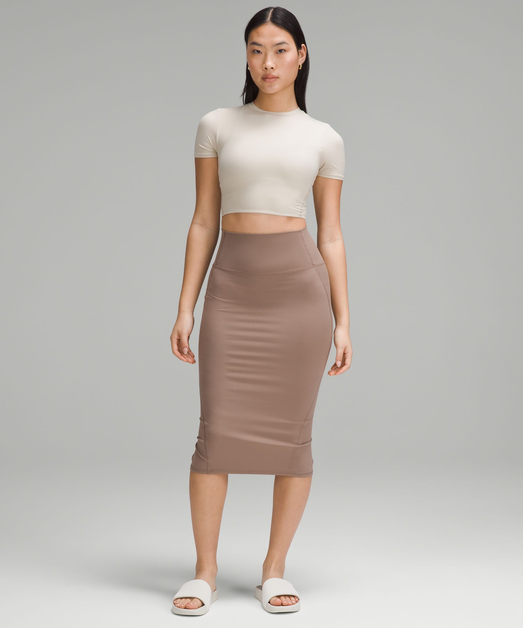 Nulu Slim-Fit High-Rise Skirt, Skirts