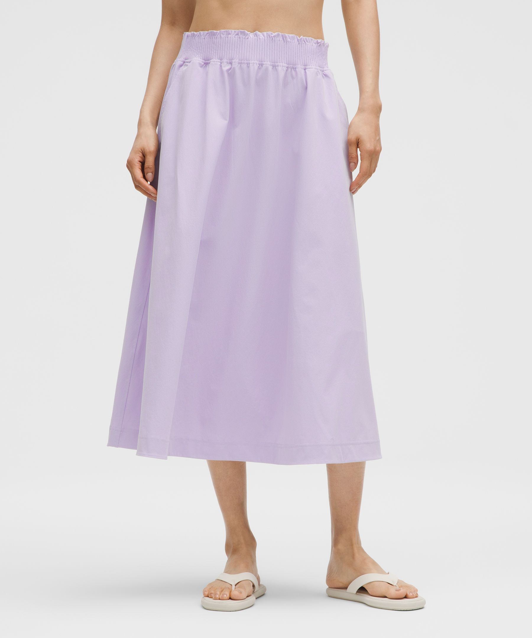 Lululemon Stretch Woven Ruffle-waist Midi Skirt