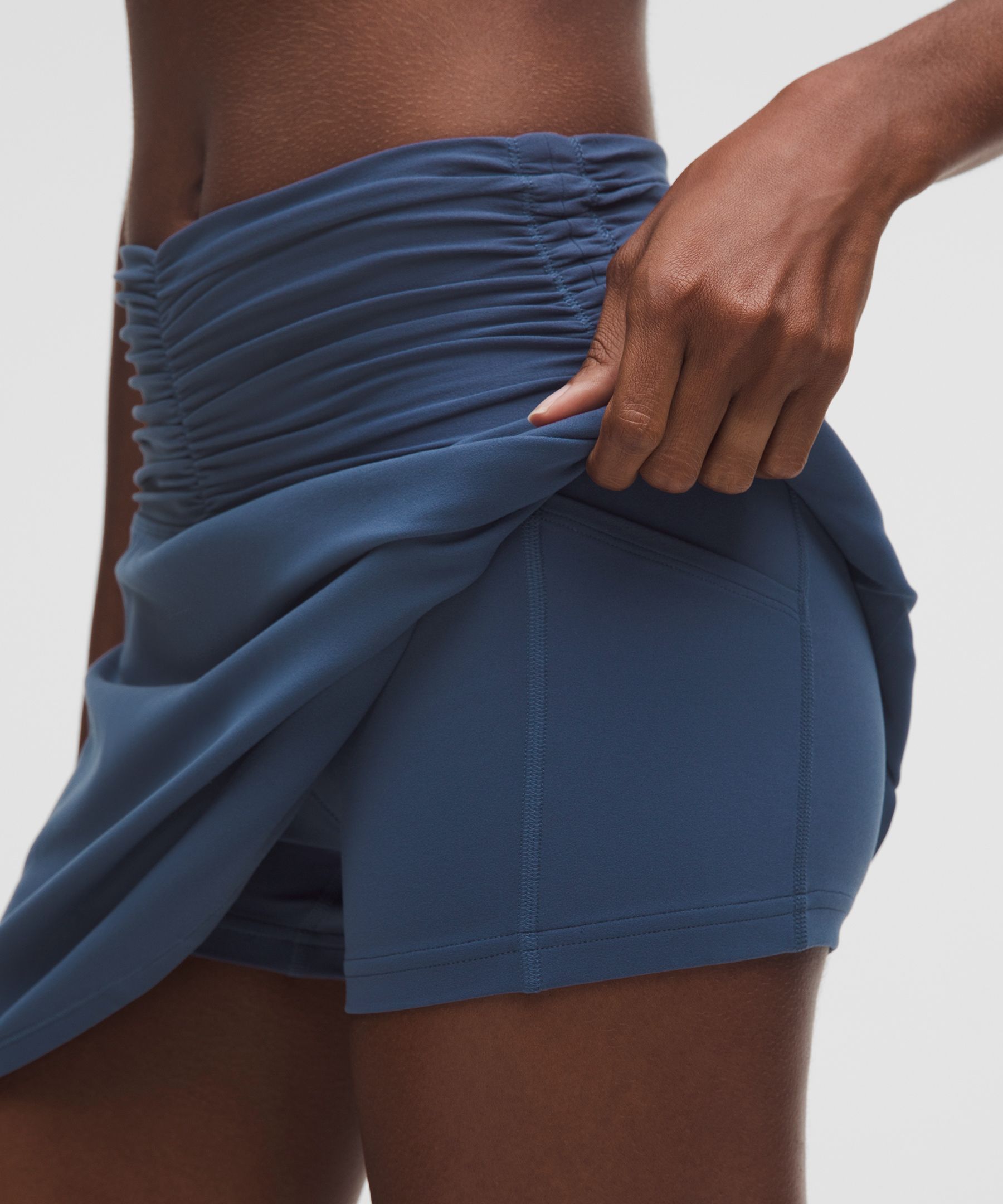 Lululemon All It Takes Mid-rise Ruched Mini Skirt