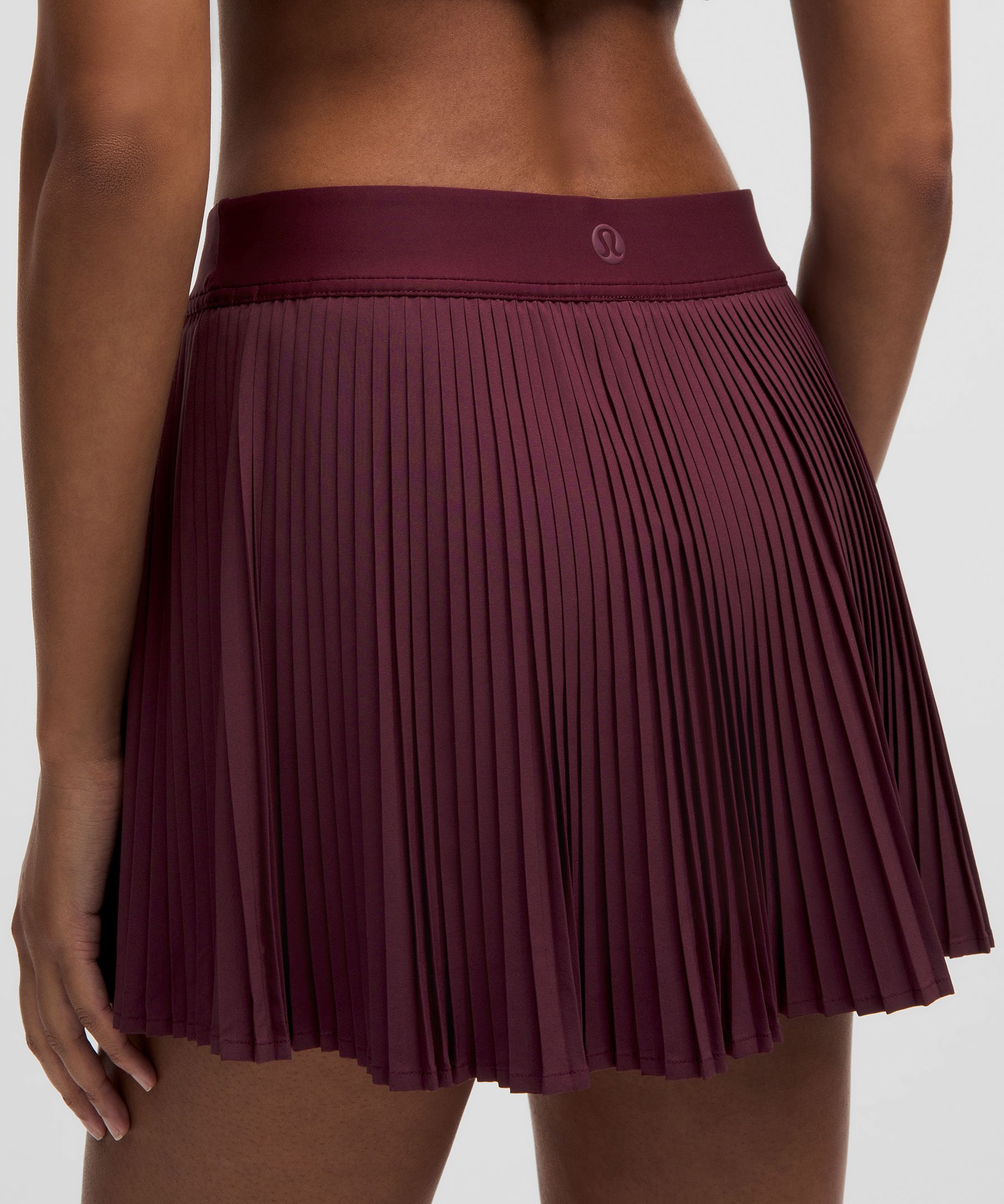 LULULEMON VARSITY HIGH-RISE PLEATED TENNIS SKIRT 
