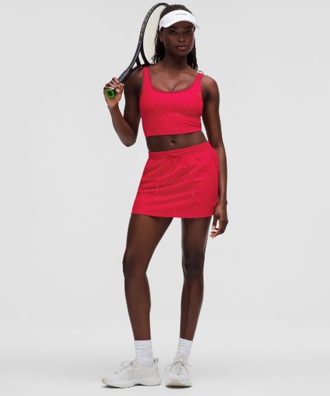 Lululemon Textured Mesh High-Rise Tennis Skirt