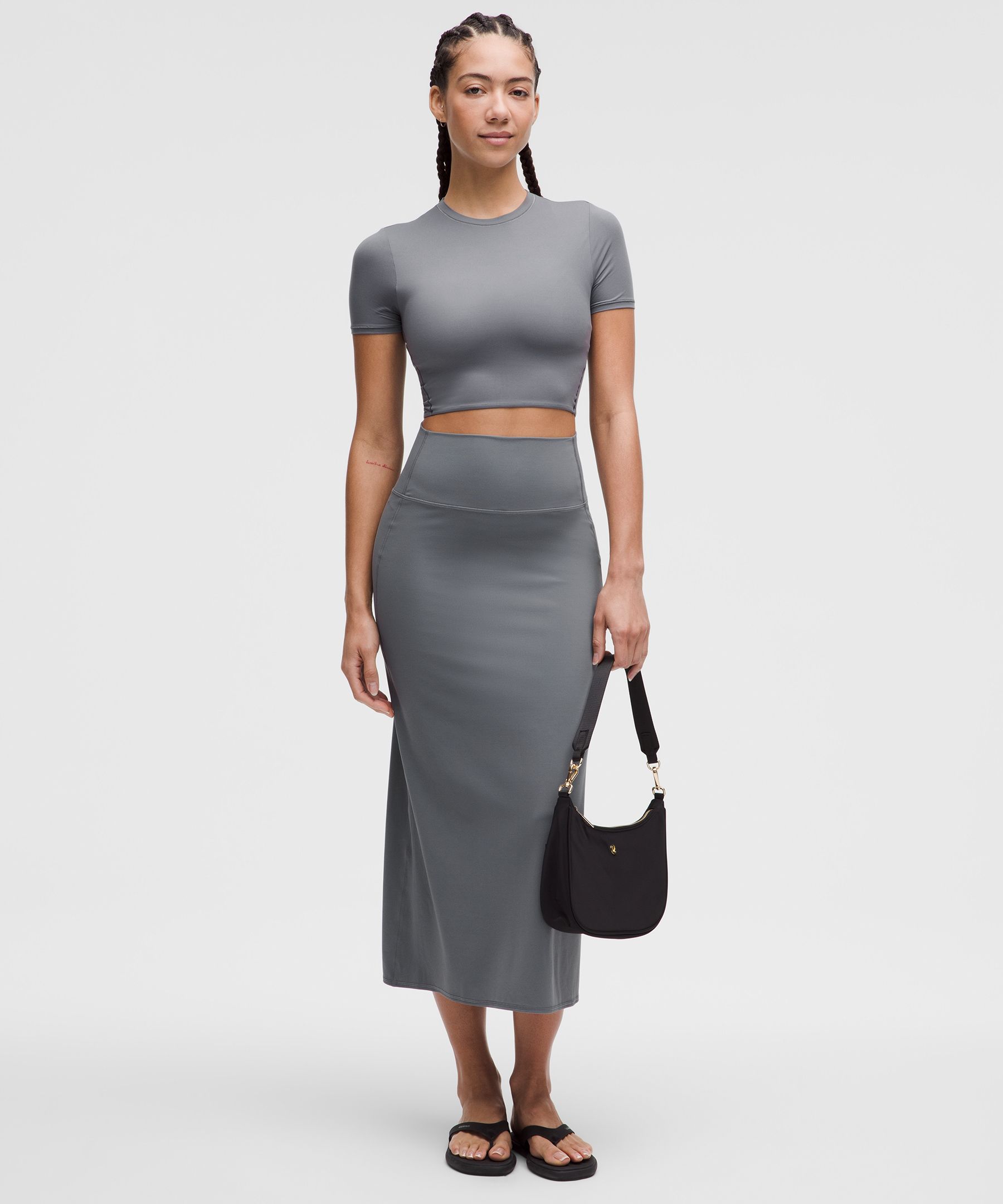 Nulu Slim-Fit High-Rise Maxi Skirt