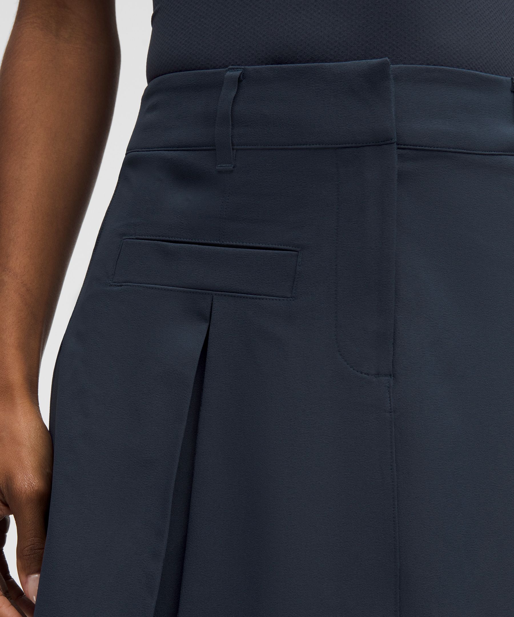 Box-Pleat High-Rise Golf Skirt