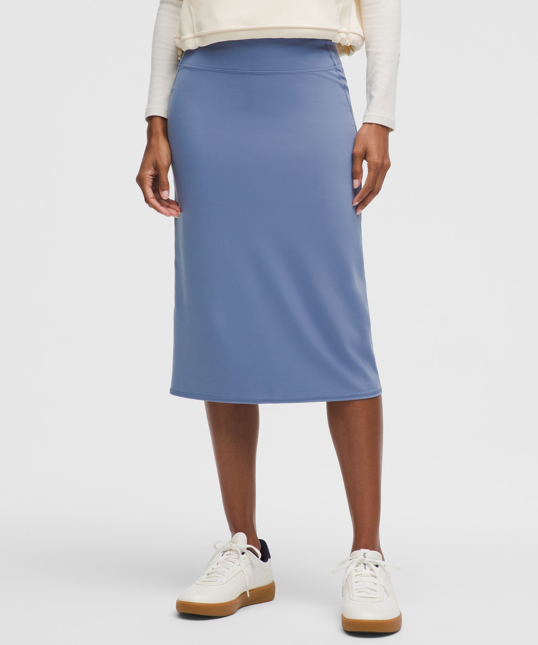 Nulu Slim-Fit High-Rise Midi Skirt