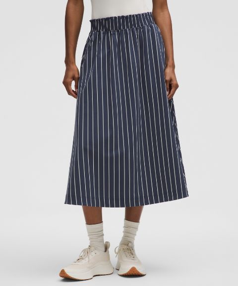 Женская юбка миди Lululemon Stretch Woven Ruffle-Waist