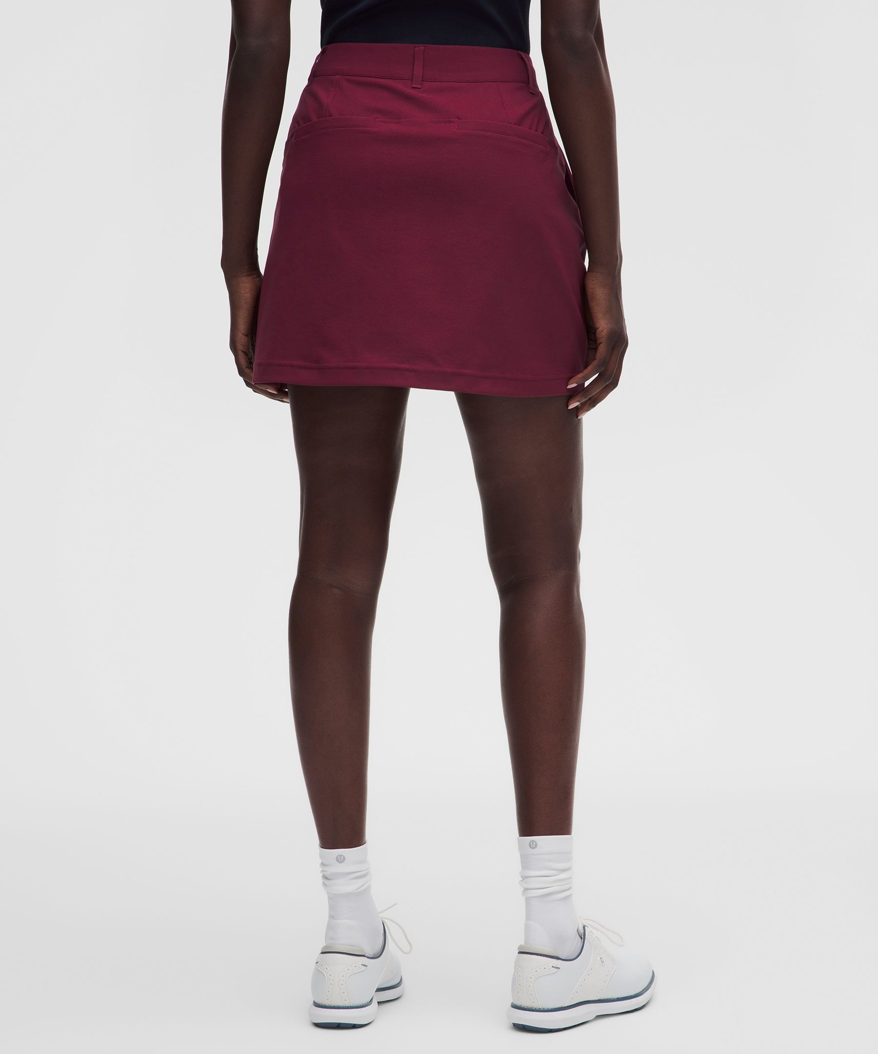 Stretch Twill Front Pleat Golf Skirt