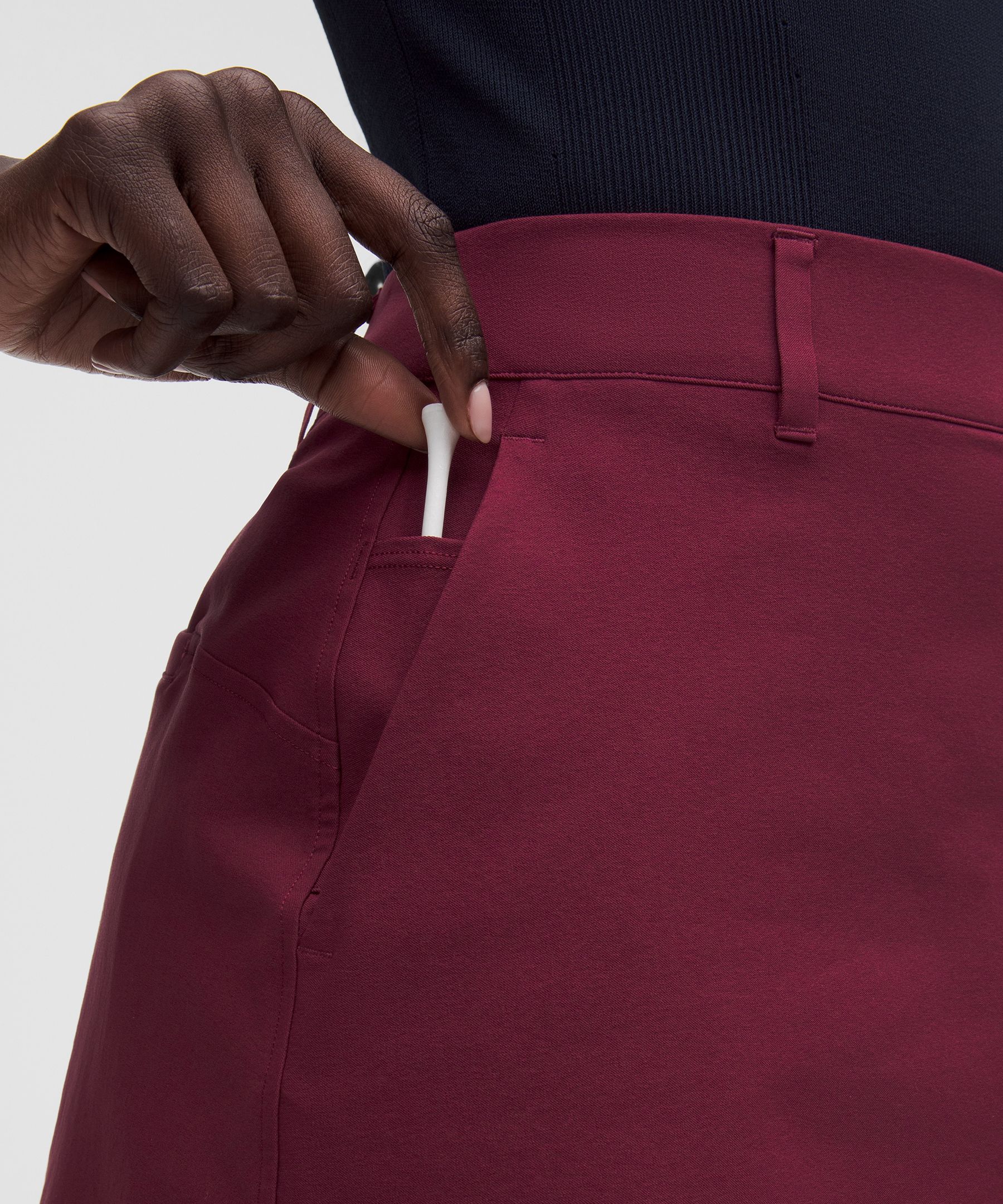 Stretch Twill Front Pleat Golf Skirt