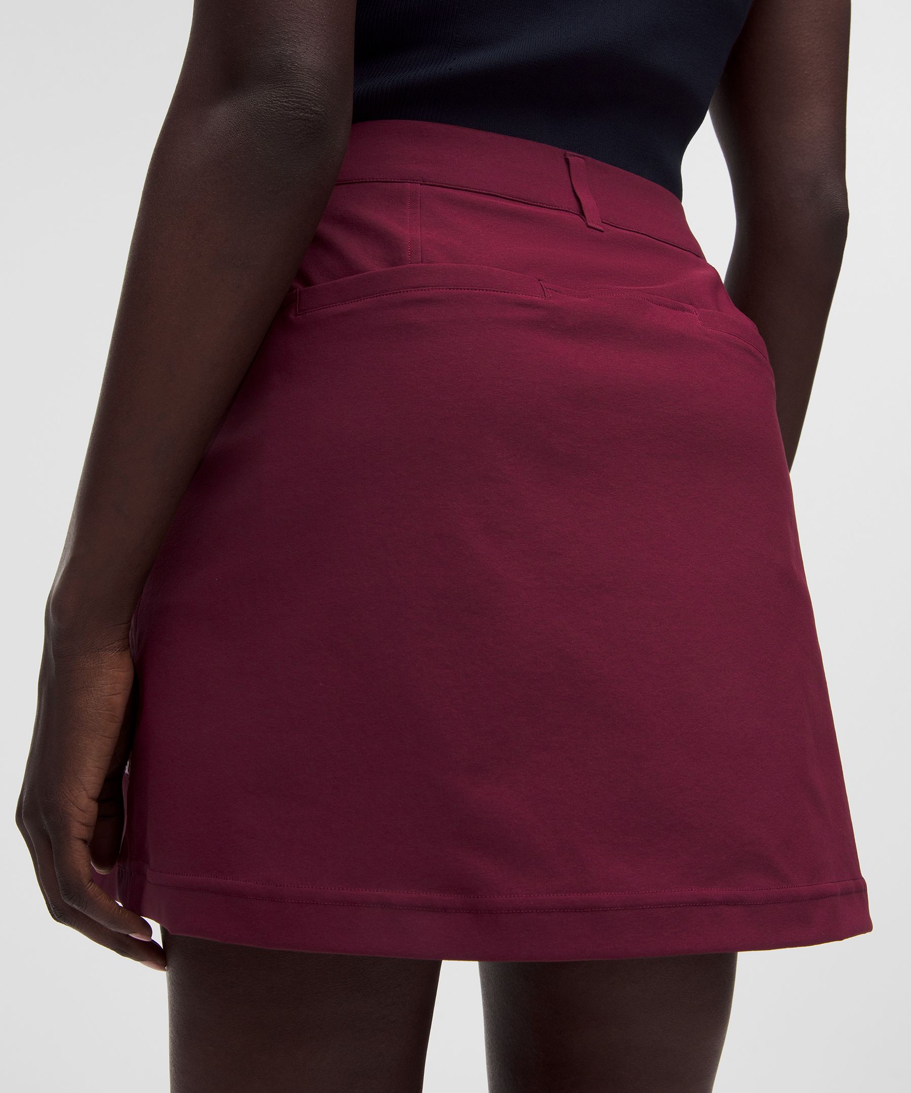 Stretch Twill Front Pleat Golf Skirt
