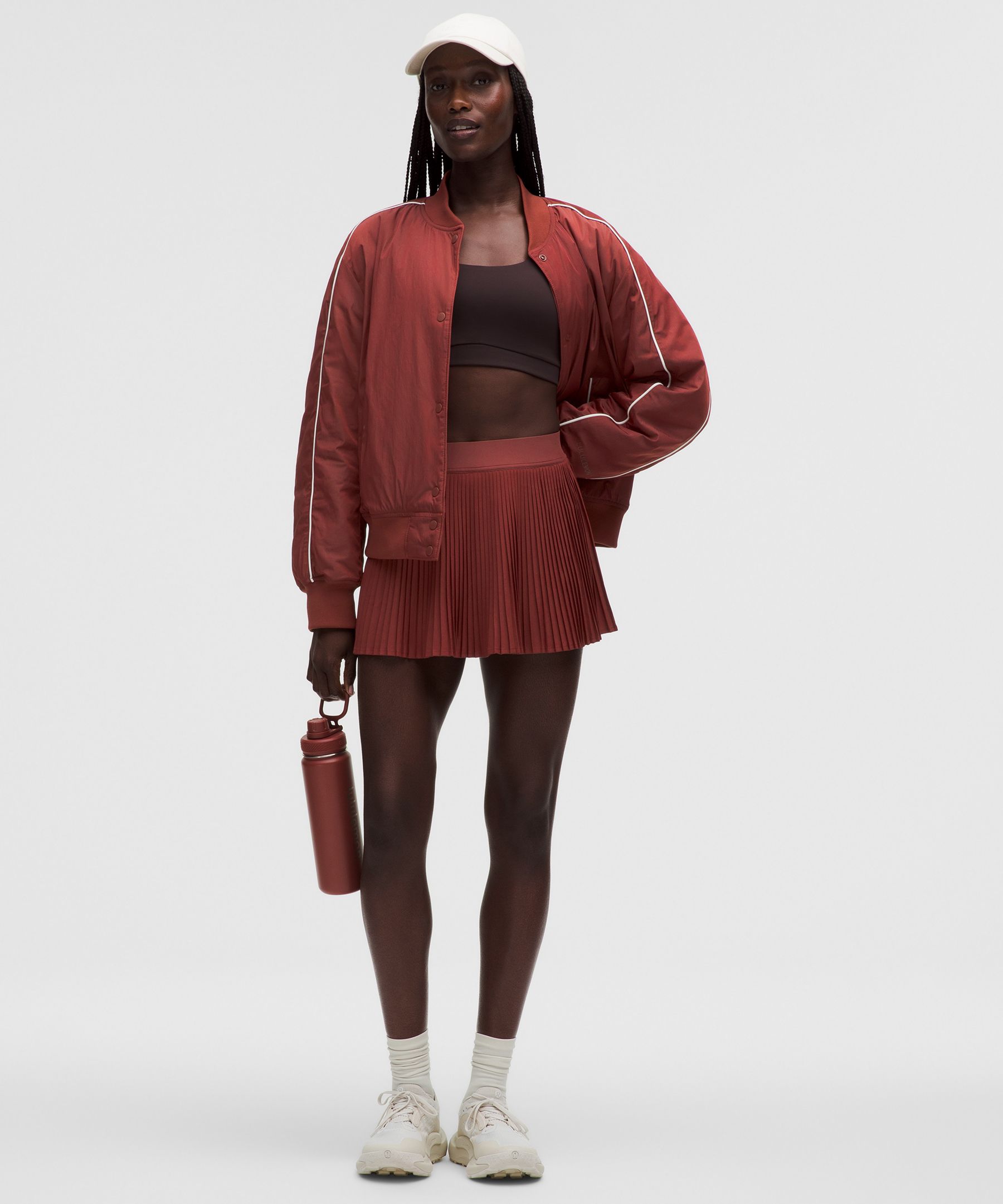 Varsity High-Rise Pleated Tennis Skirt | Women's Skirts