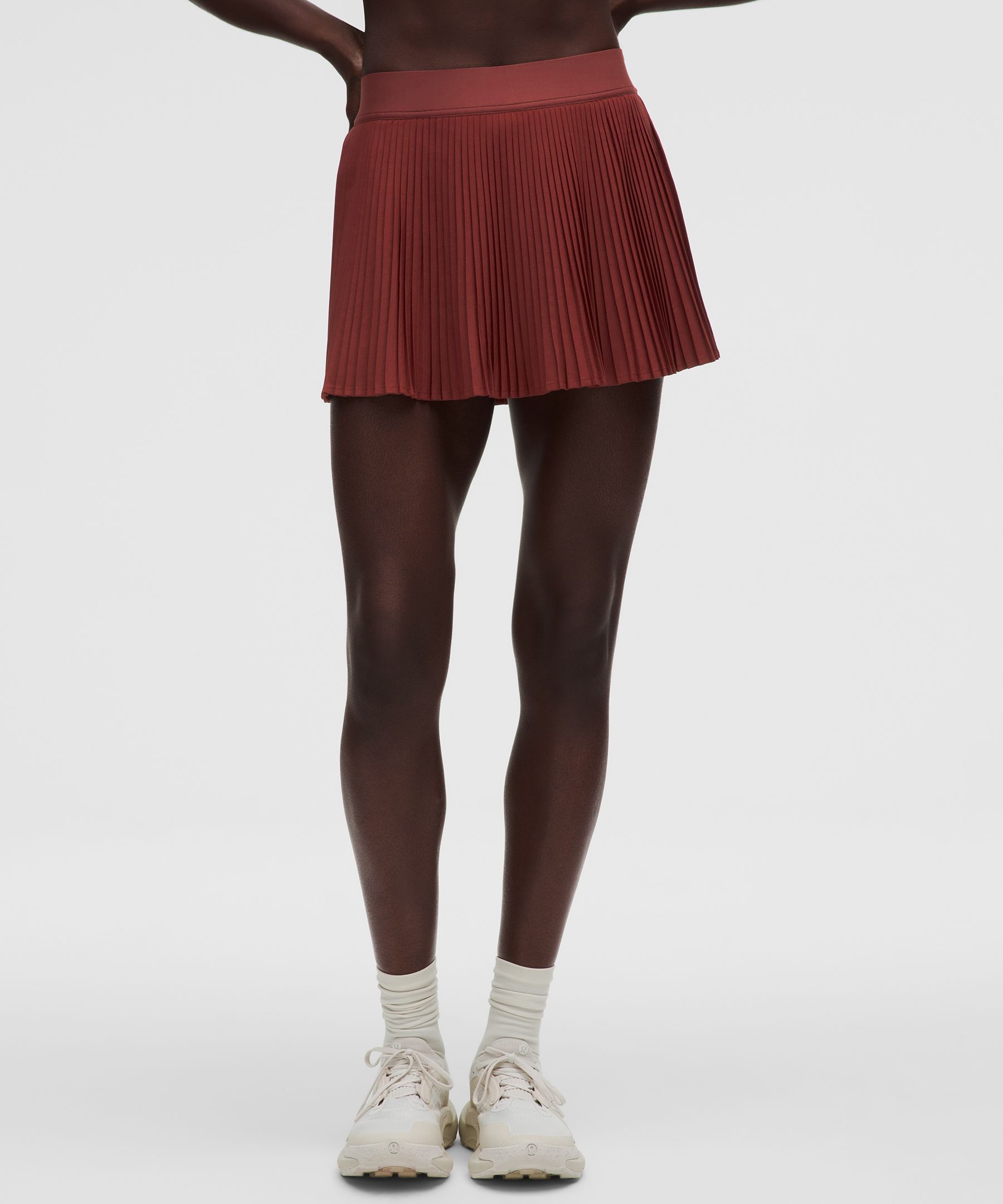 Varsity High-Rise Pleated Tennis Skirt | Women's Skirts