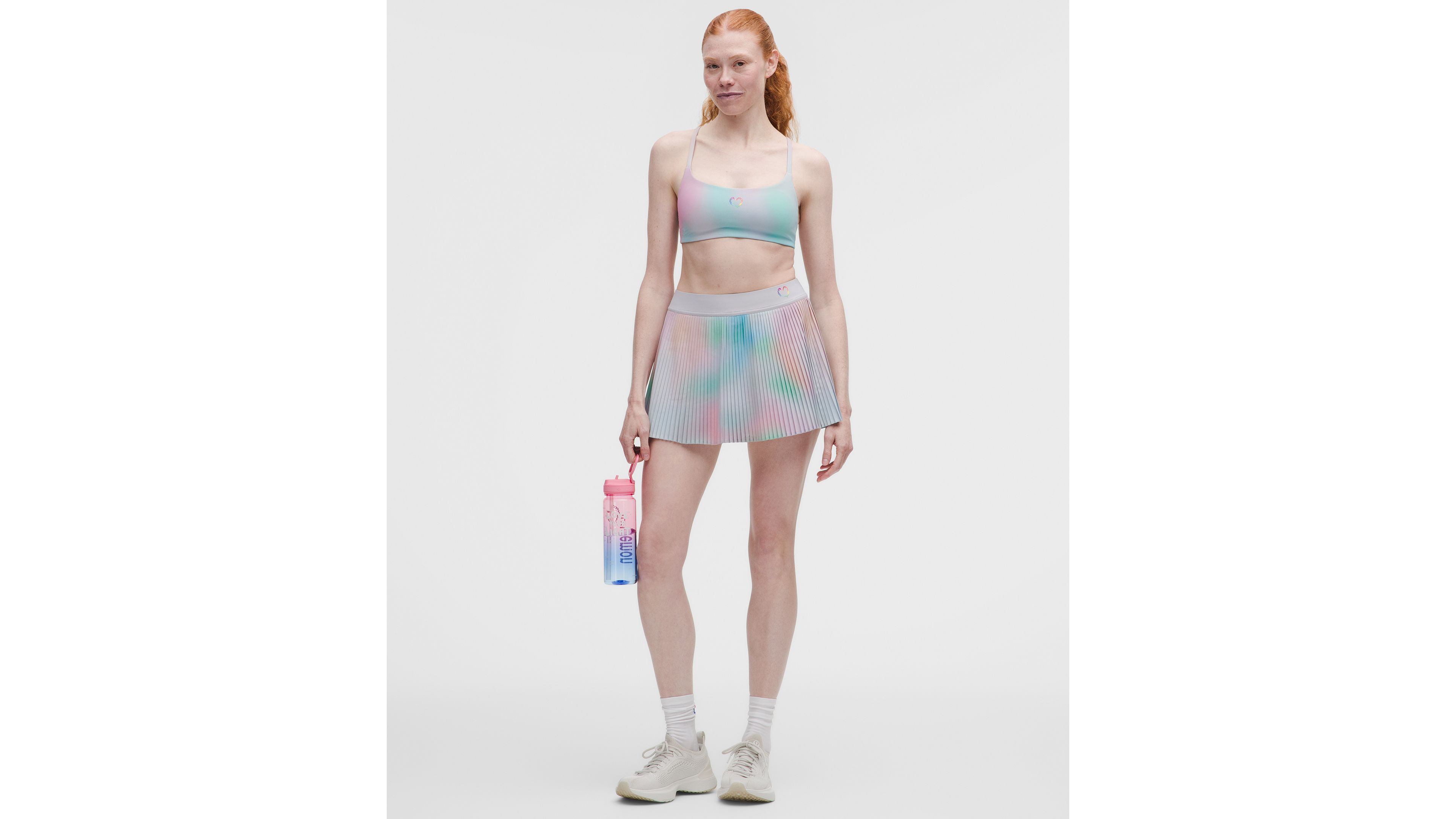 RePleat High-Rise Pleated Tennis Skirt *Pride