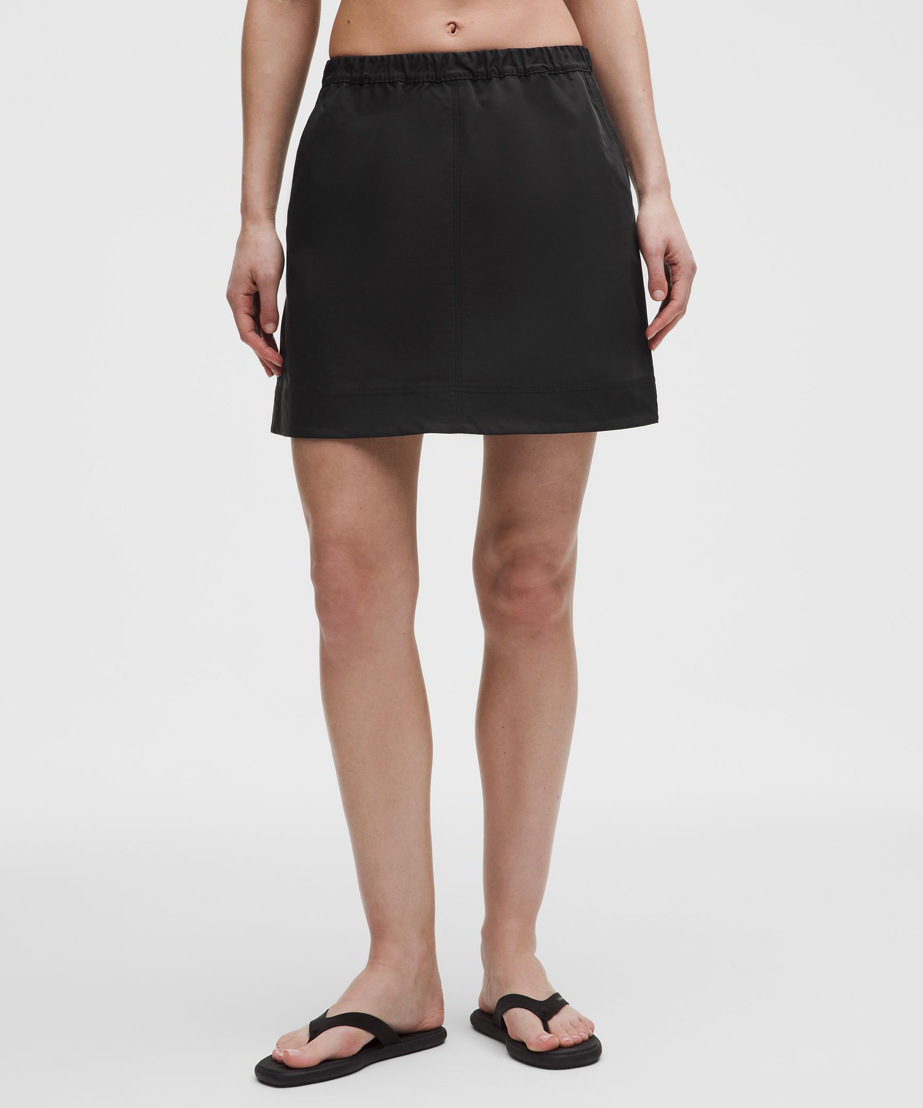 Twill Mid-Rise Mini Skirt