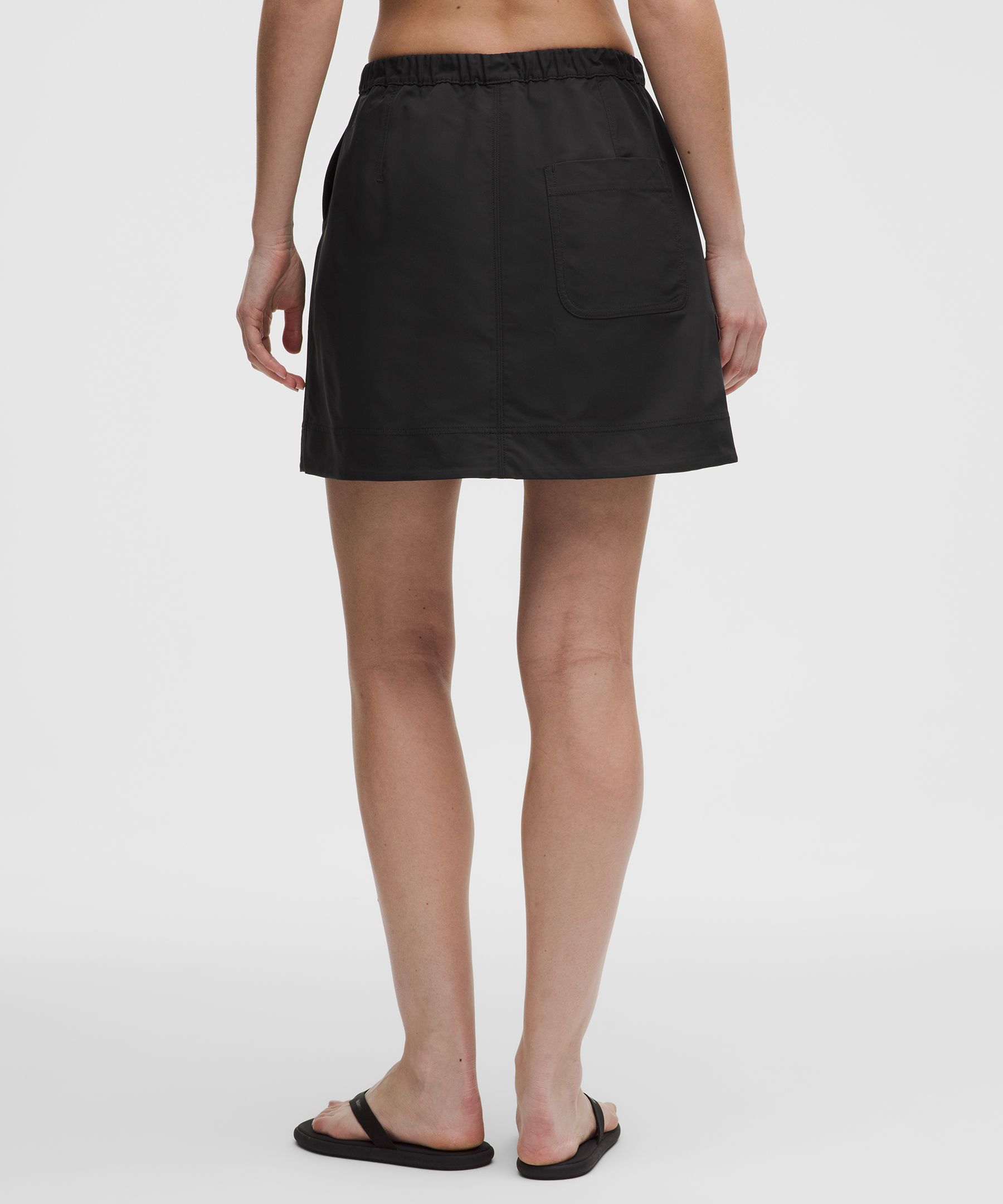 Twill Mid-Rise Mini Skirt