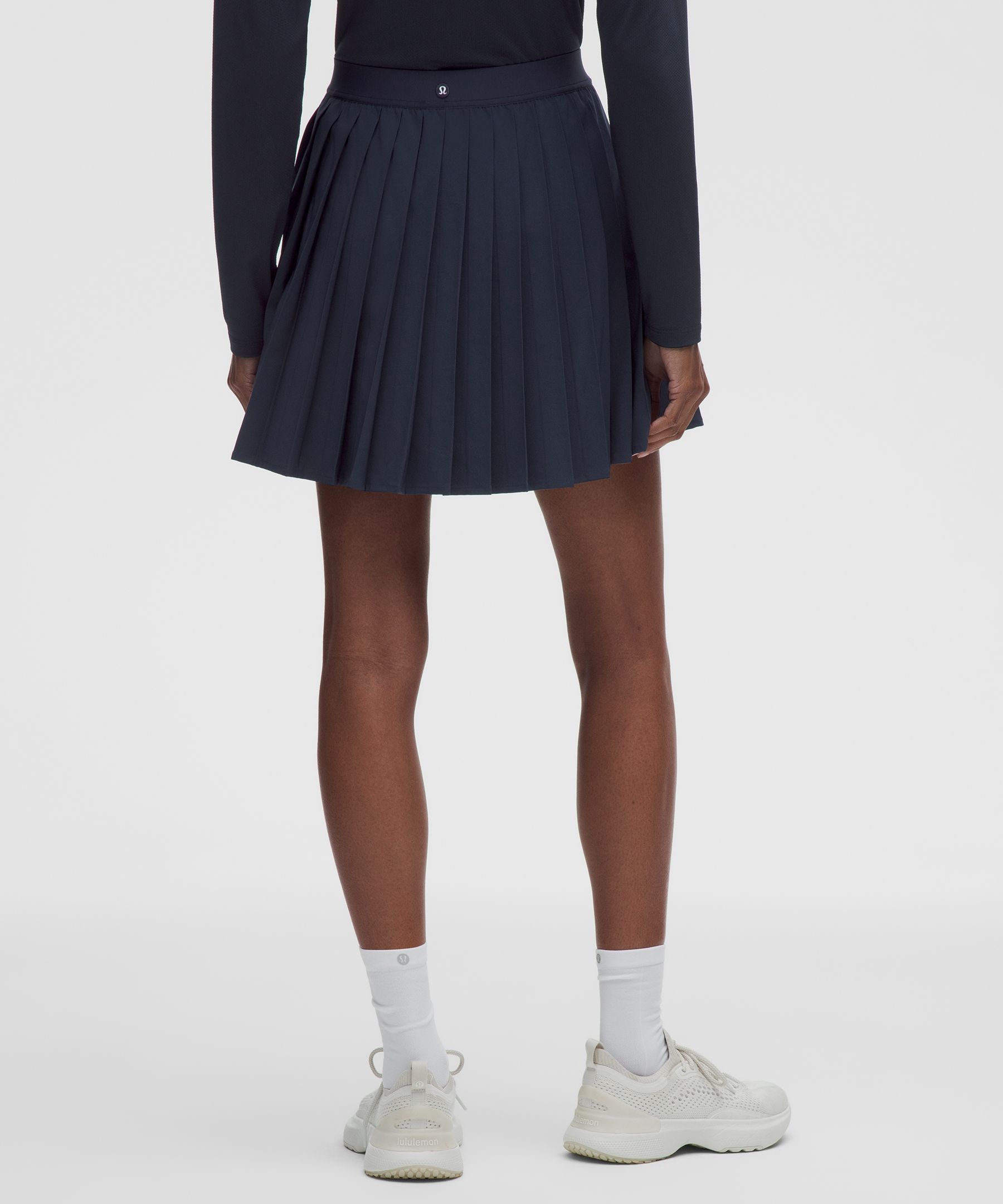 Jupe de tennis pliss&eacute;e taille haute *Longue