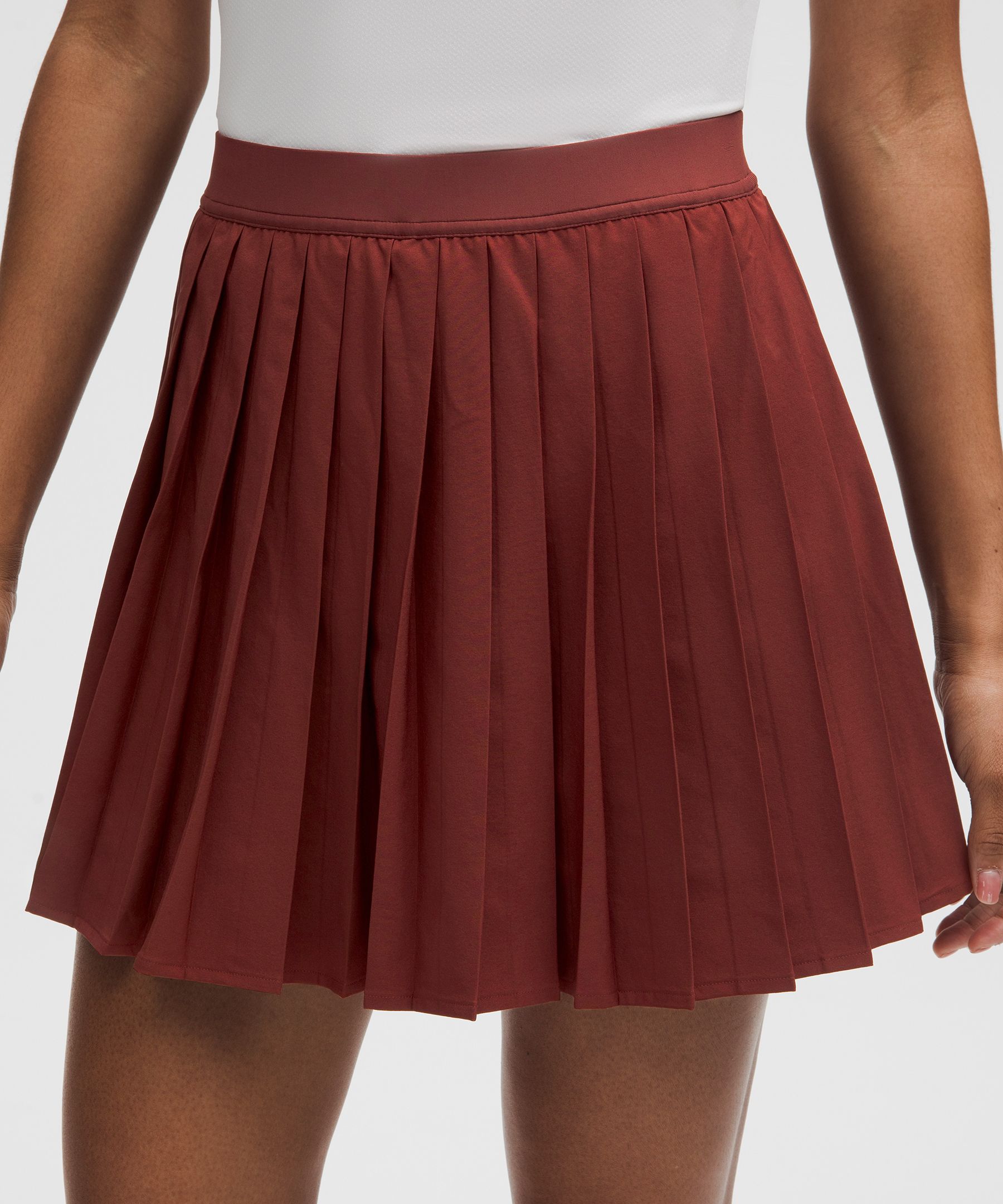 High-Rise Pleated Tennis Skirt *Long | Women's Skirts