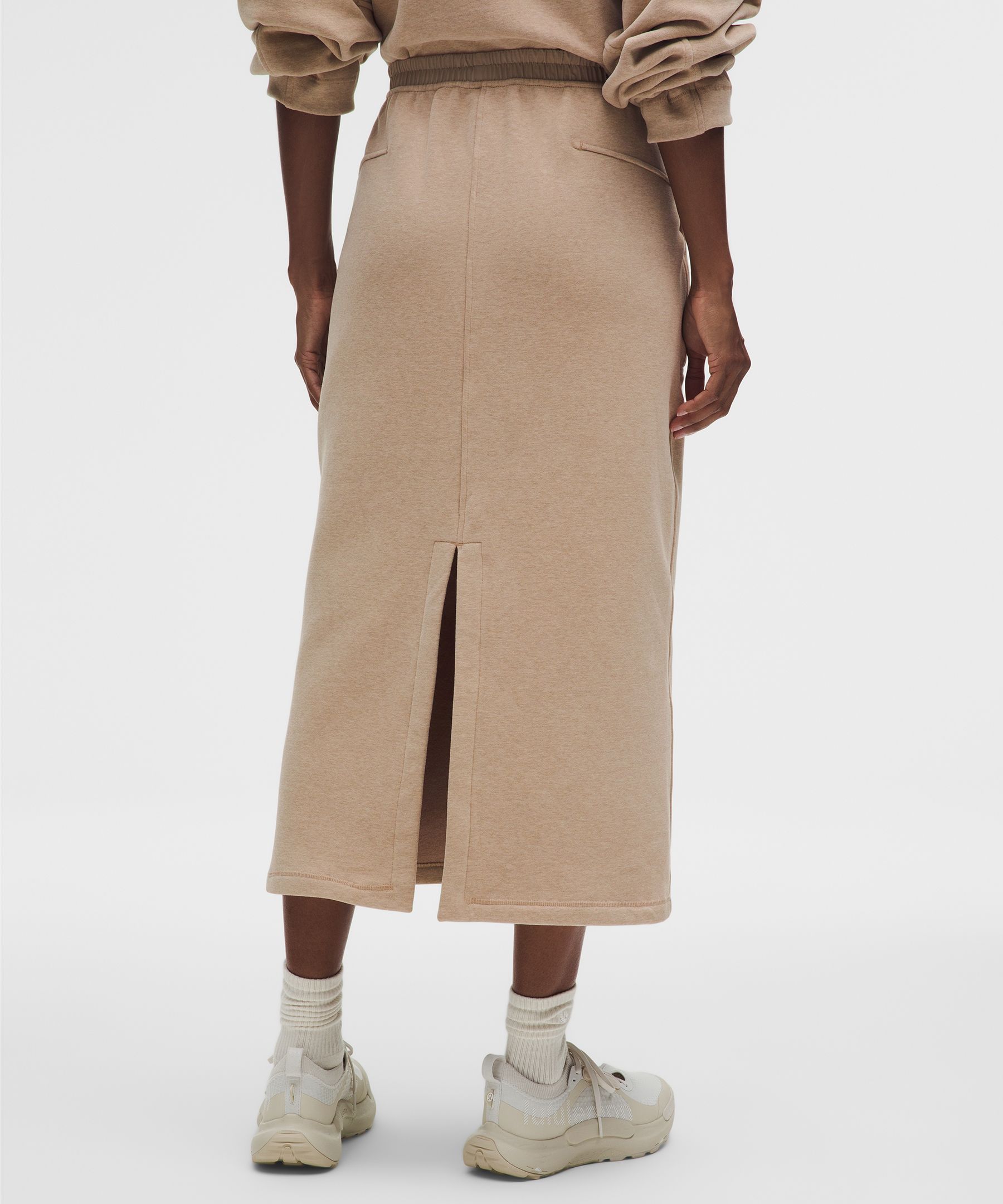 Lululemon Loungeful High-rise Midi Skirt In Nude