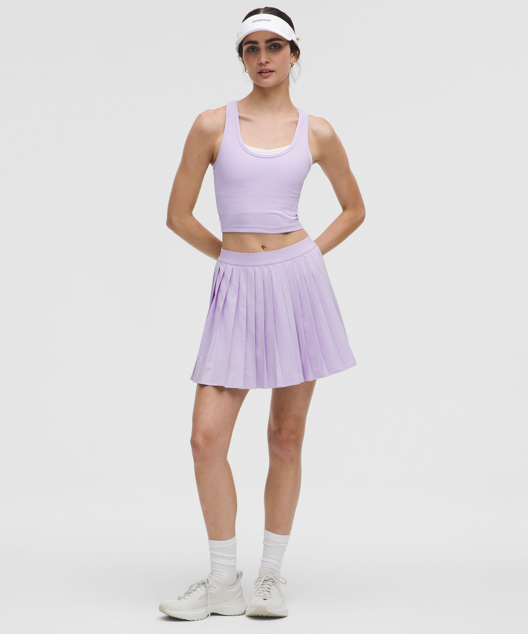 High-Rise Pleated Tennis Skirt 