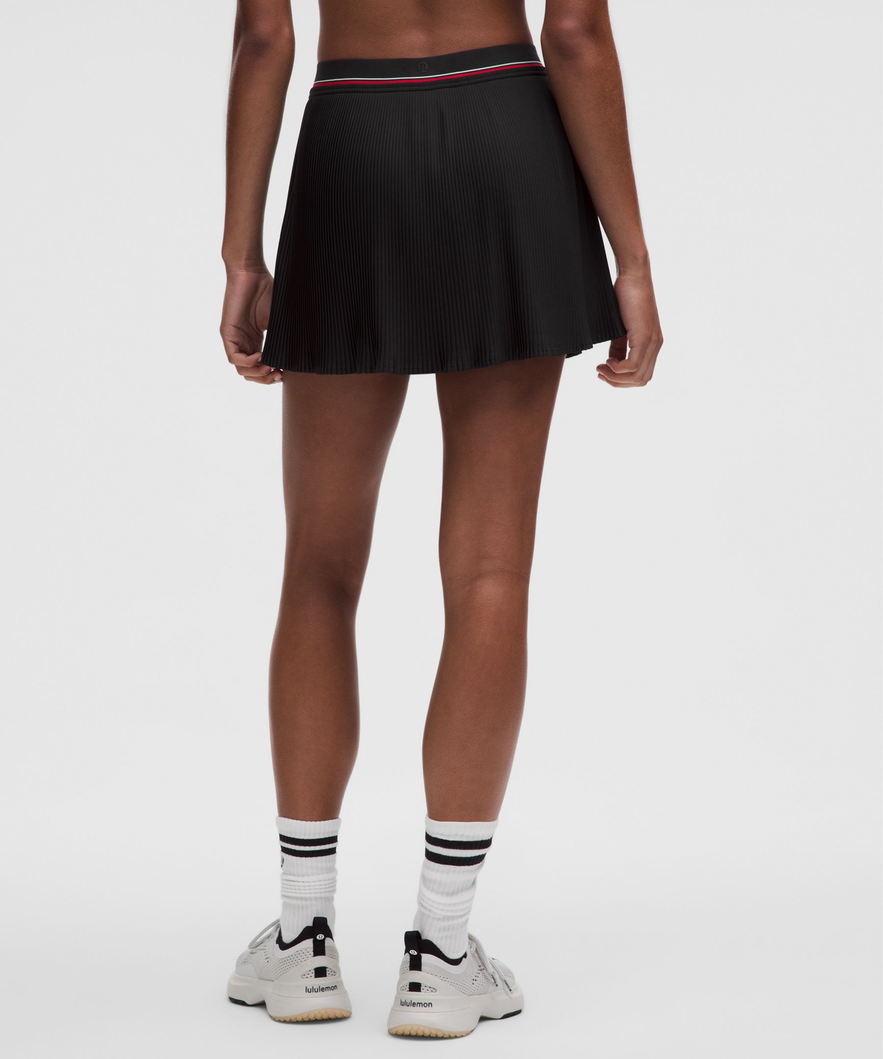 Logo-Waist Micro-Pleat Mid-Rise Tennis Skirt *Long | Women's Skirts