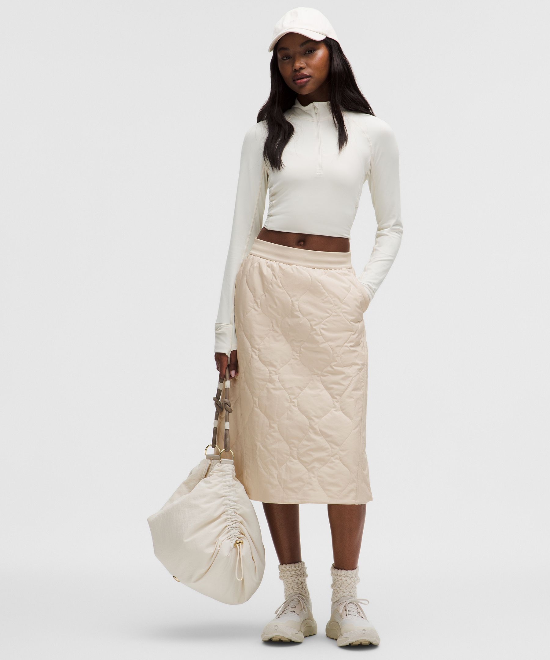 LuLuLemon ルルレモン　プリーツテニススカート ☆lululemon☆細プリーツ☆ショーツ付ハイライズ テニススカート