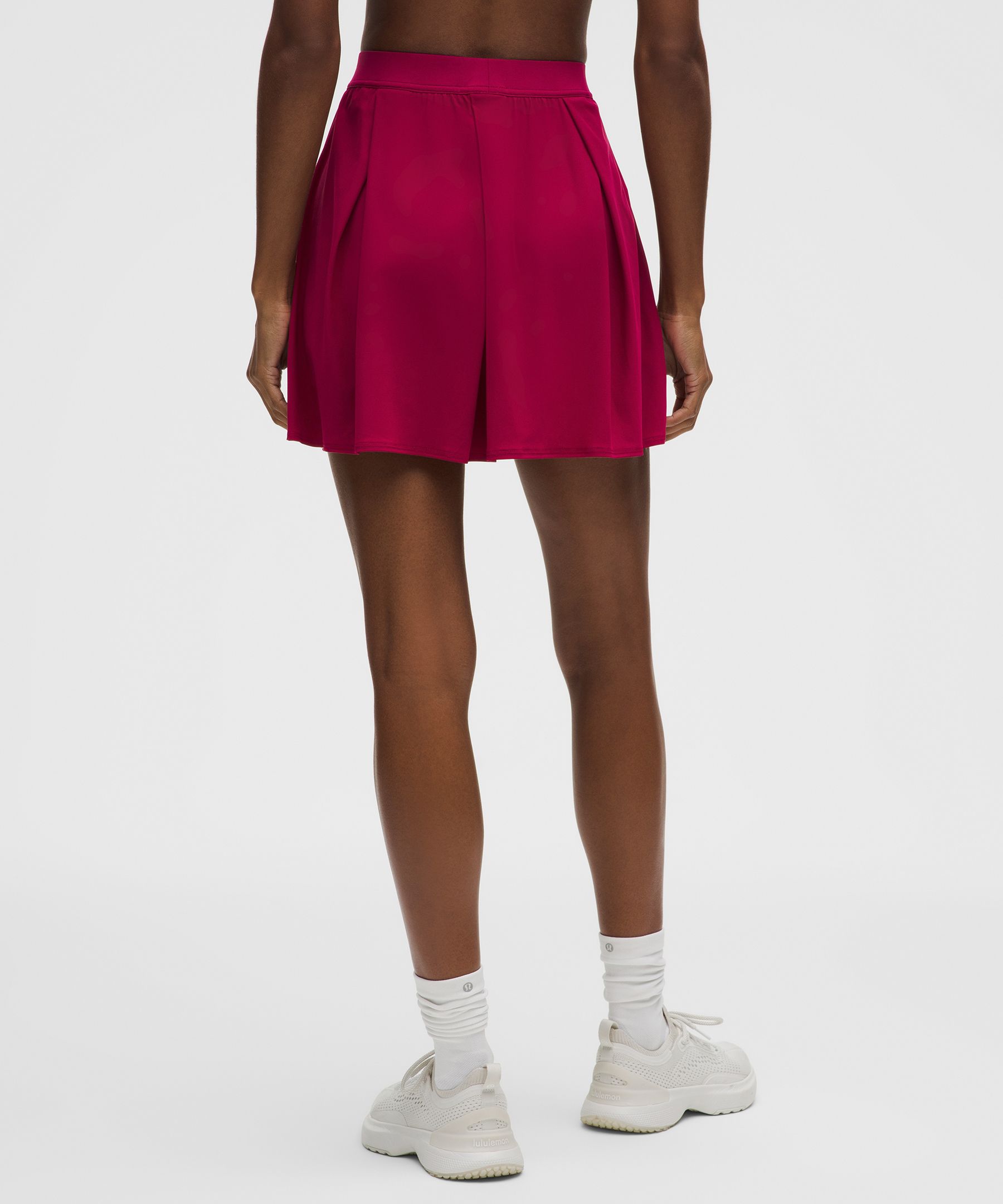 Lululemon Angled-pleat High-rise Tennis Skirt In Pink