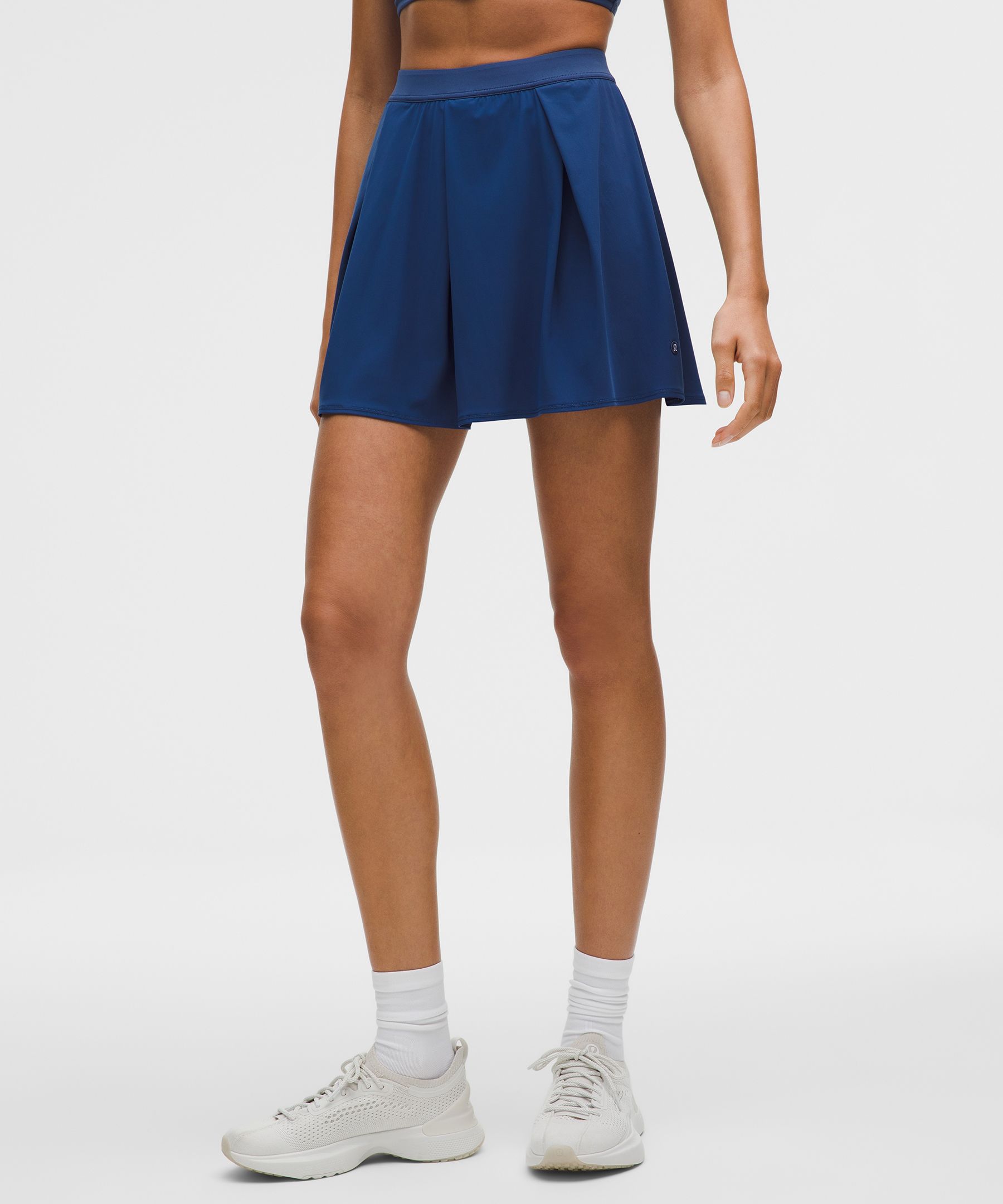 Lululemon Angled-pleat High-rise Tennis Skirt In Blue