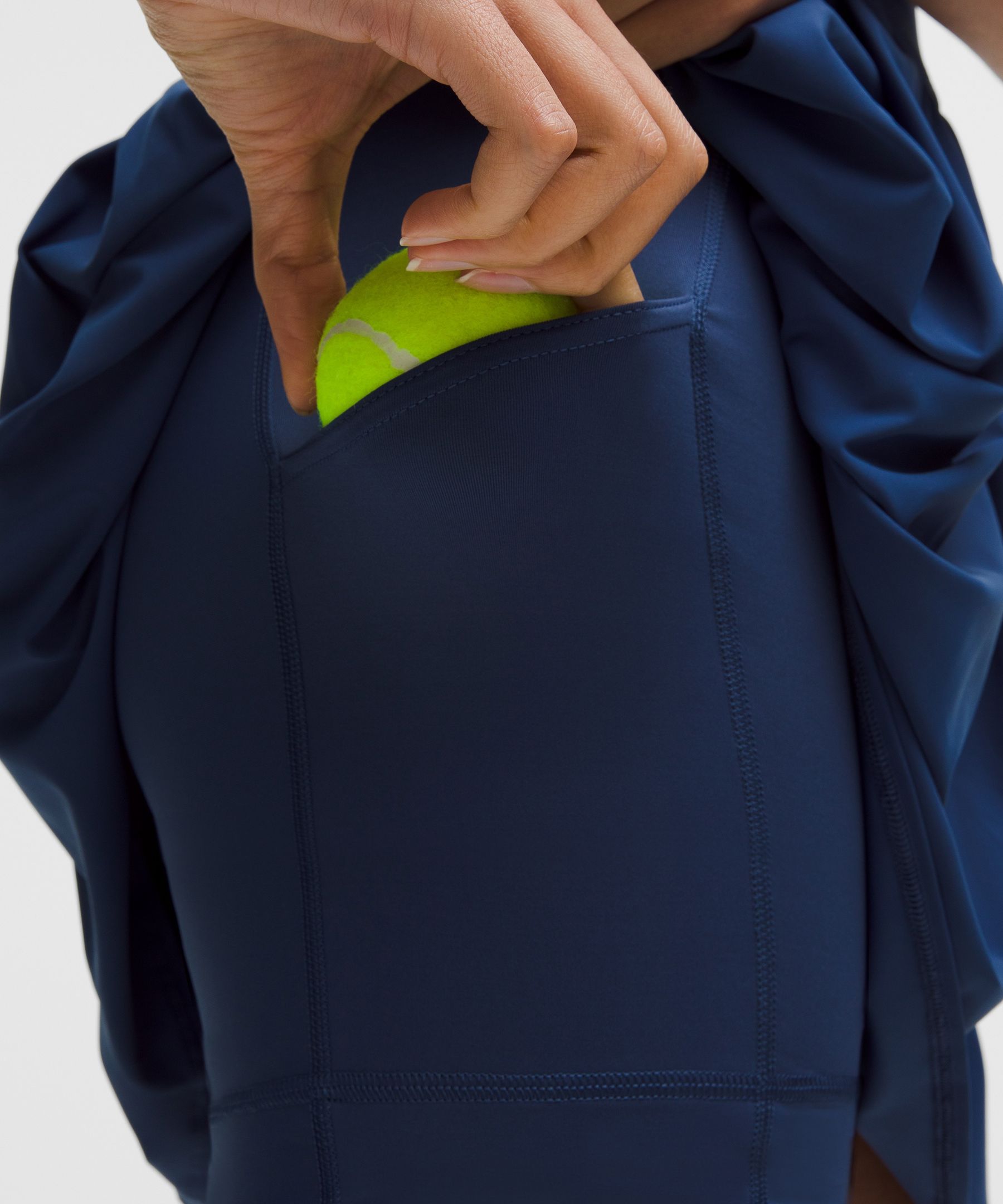Lululemon Angled-pleat High-rise Tennis Skirt In Blue