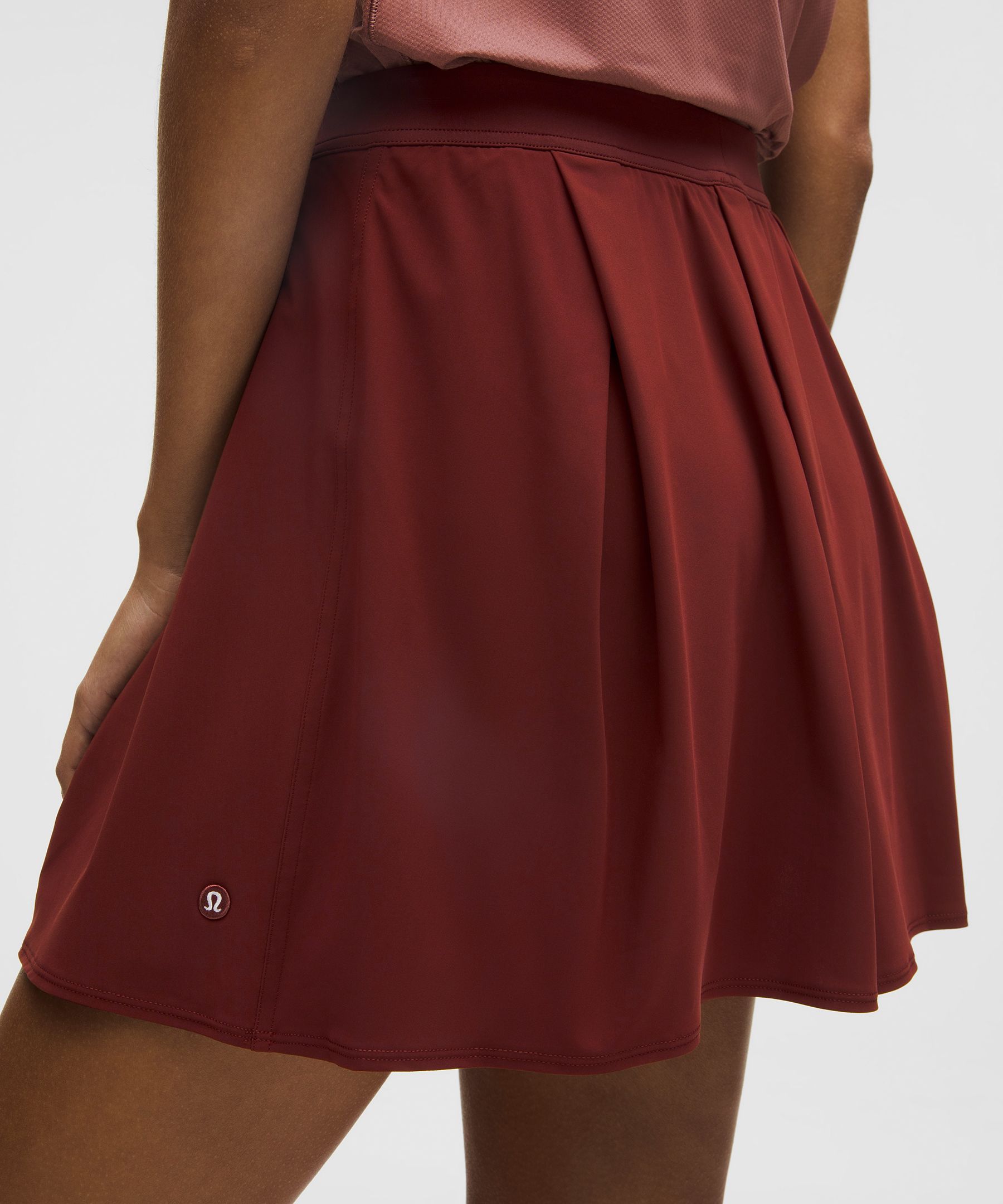 Lululemon Angled-pleat High-rise Tennis Skirt In Pink