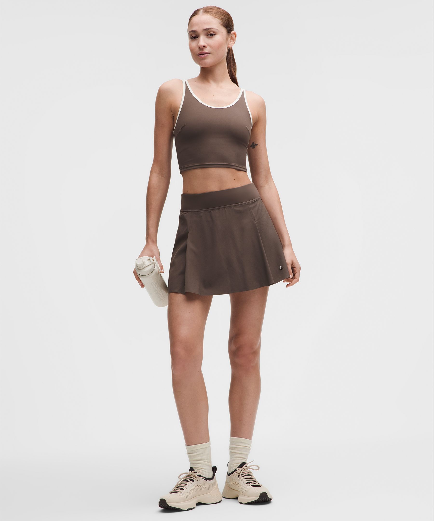 A-Line Side-Pleat Tennis Skirt