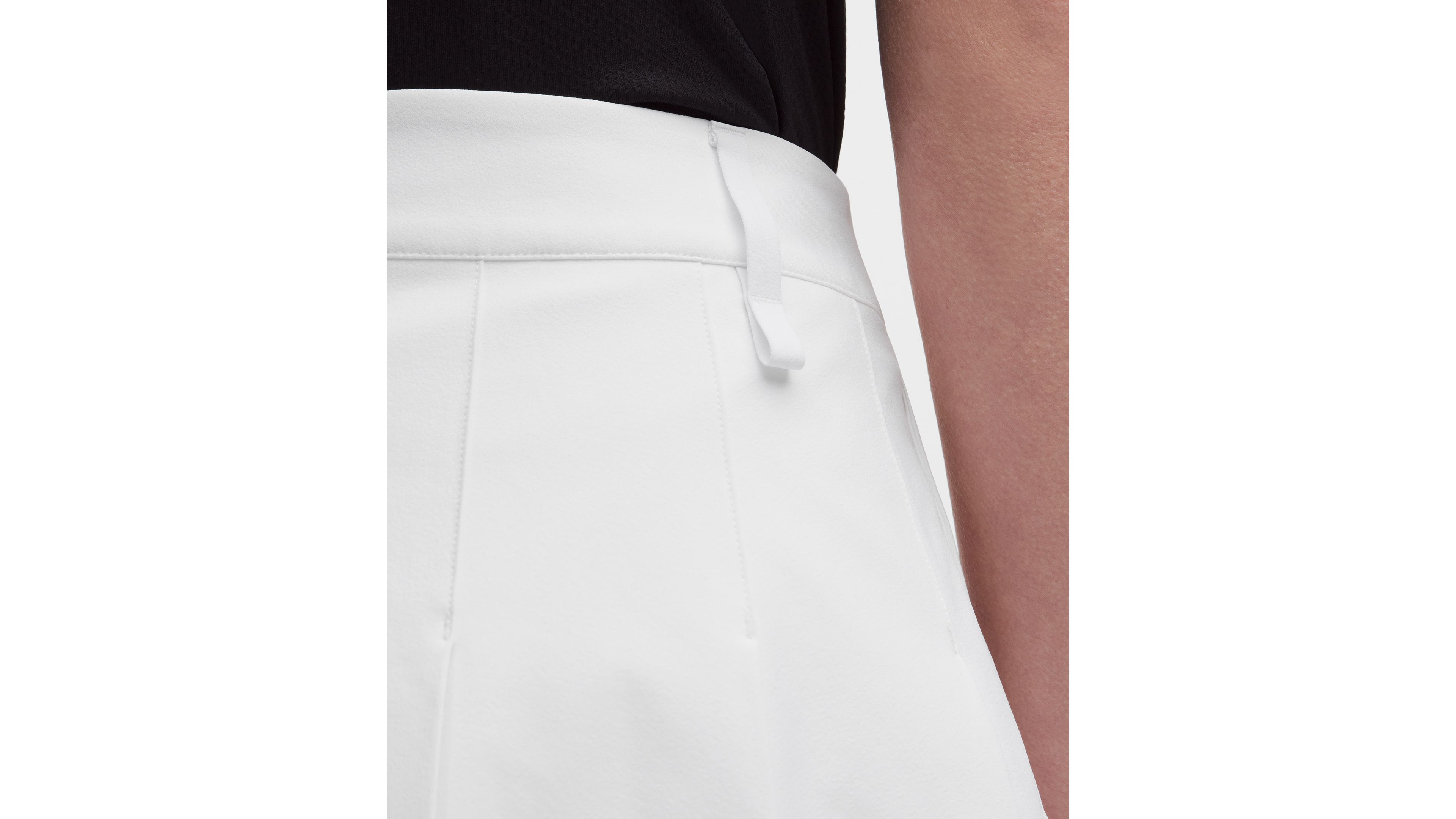 Box-Pleat High-Rise A-line Golf Skirt