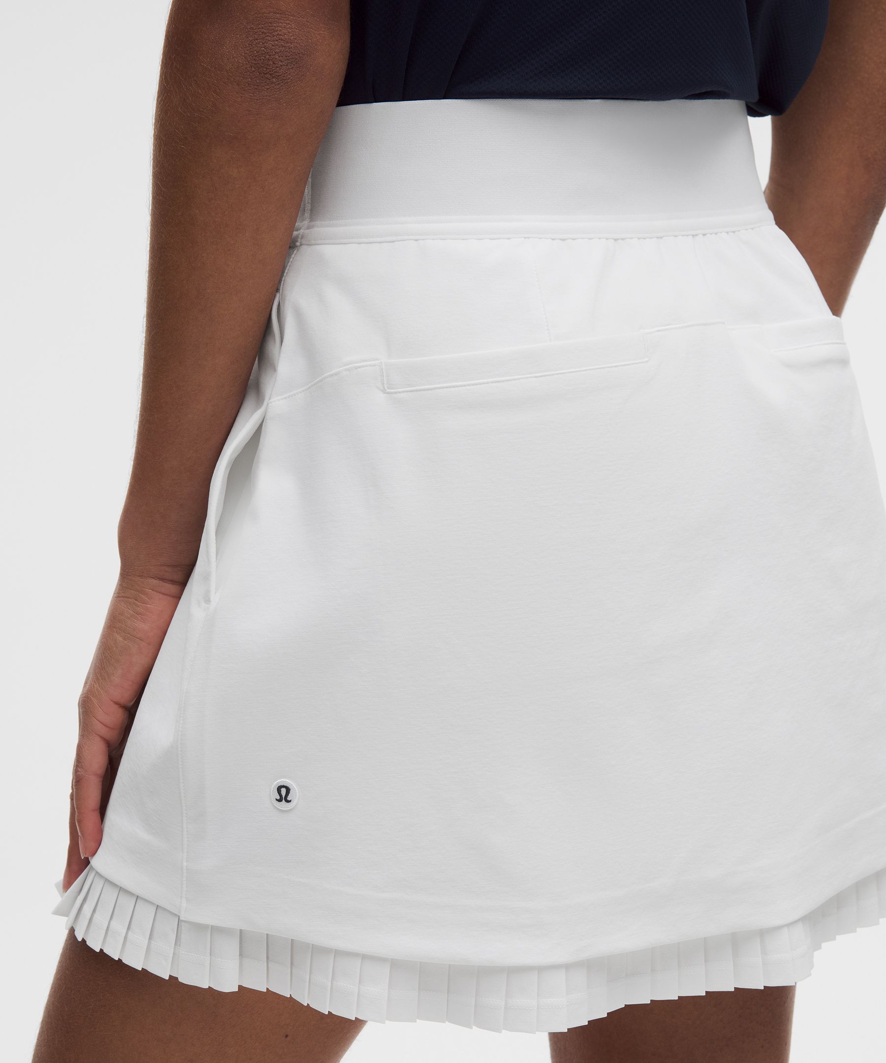 Water-Repellent Pleated High-Rise Golf Skirt