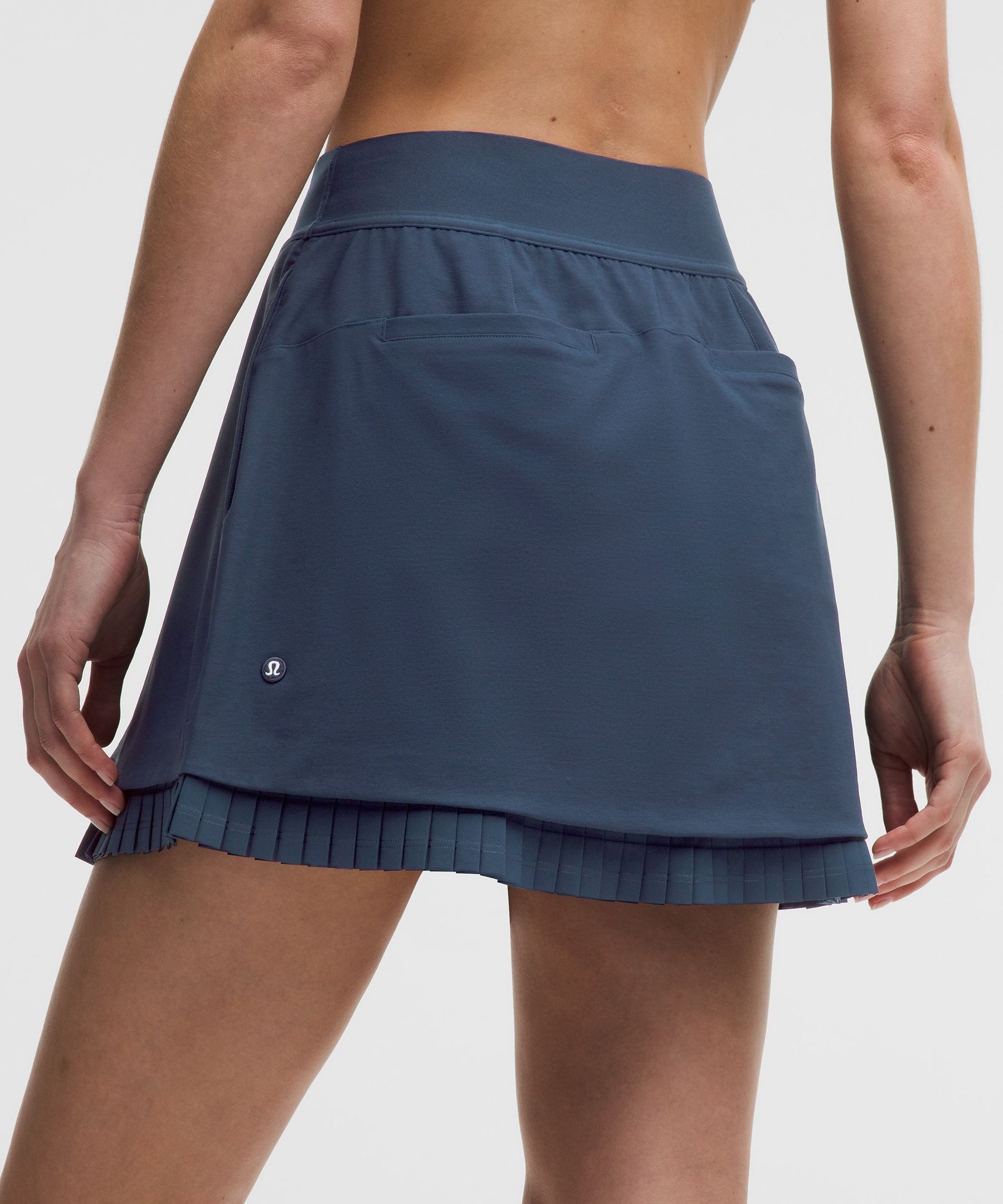 Water-Repellent Pleated High-Rise Golf Skirt