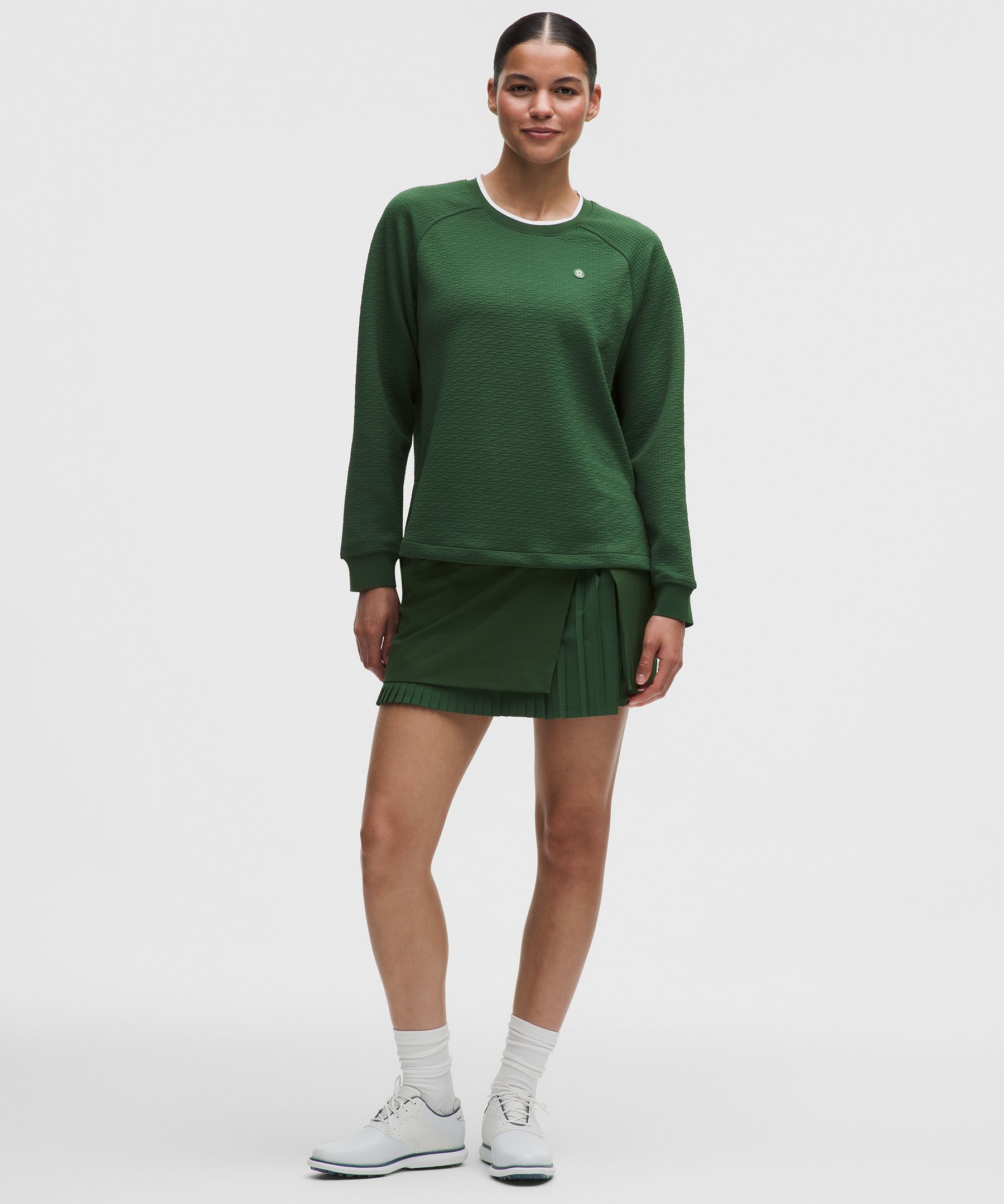 Water-Repellent Pleated High-Rise Golf Skirt