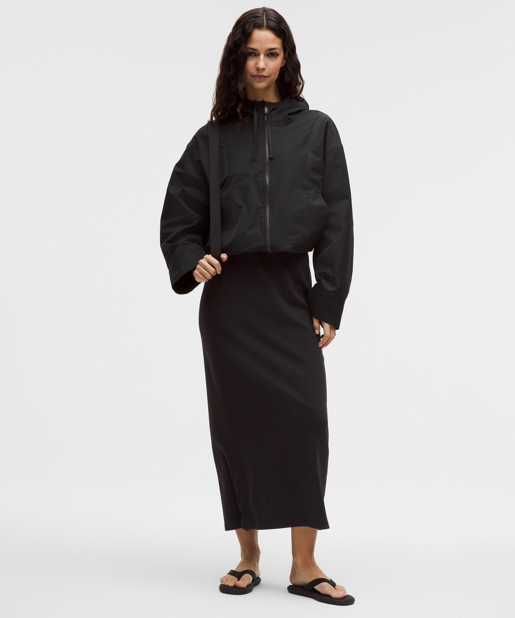 Nulu Dual-Cinch High-Rise Maxi Skirt