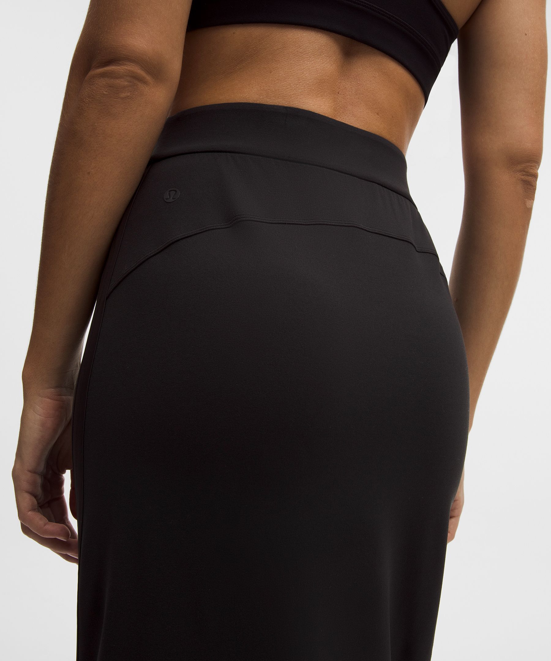 Nulu Dual-Cinch High-Rise Maxi Skirt