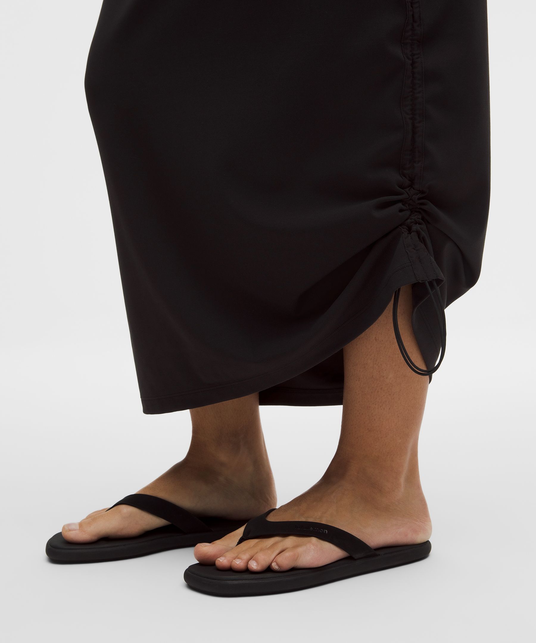 Nulu Dual-Cinch High-Rise Maxi Skirt