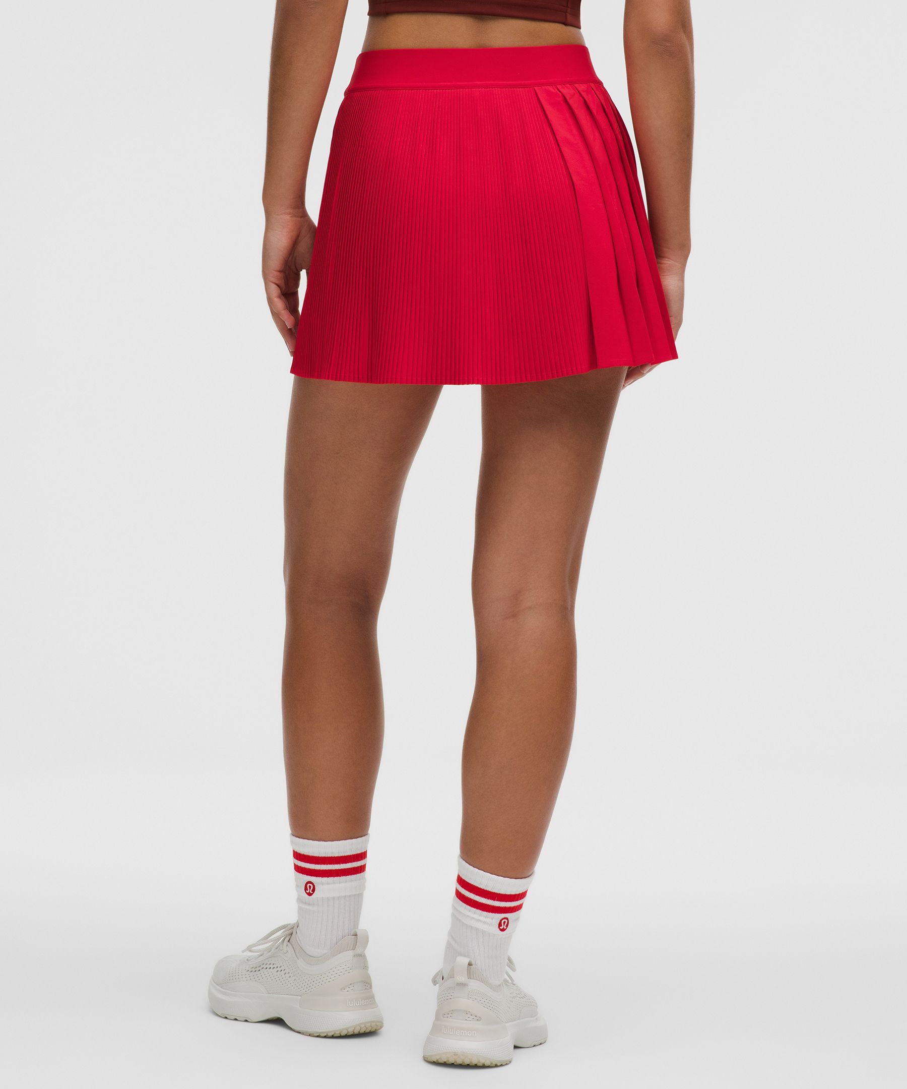 Lululemon Side-pleat High-rise Tennis Skirt In Red