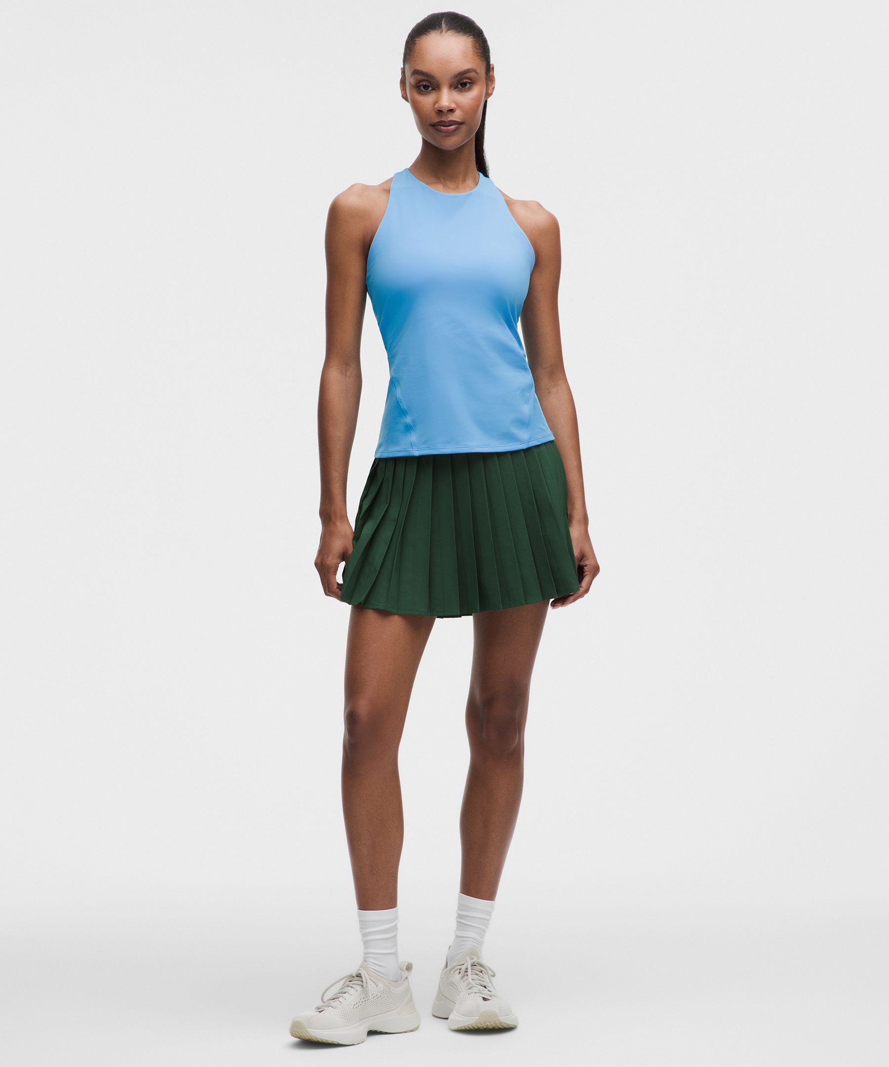 High-Rise Pleated Tennis Skirt 