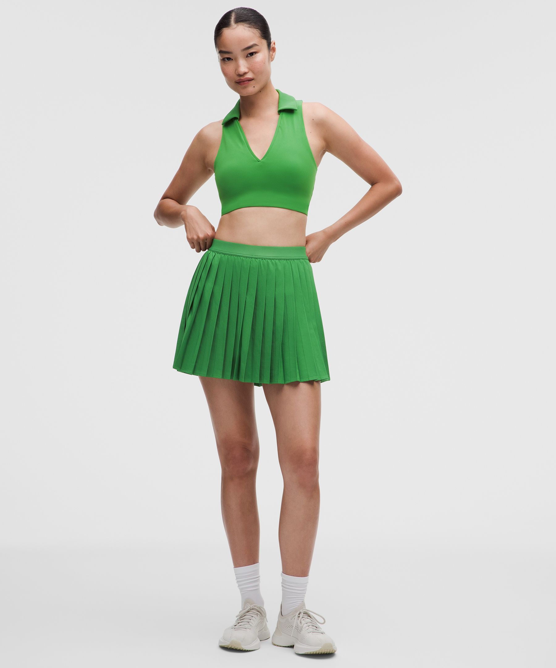 High-Rise Pleated Tennis Skirt