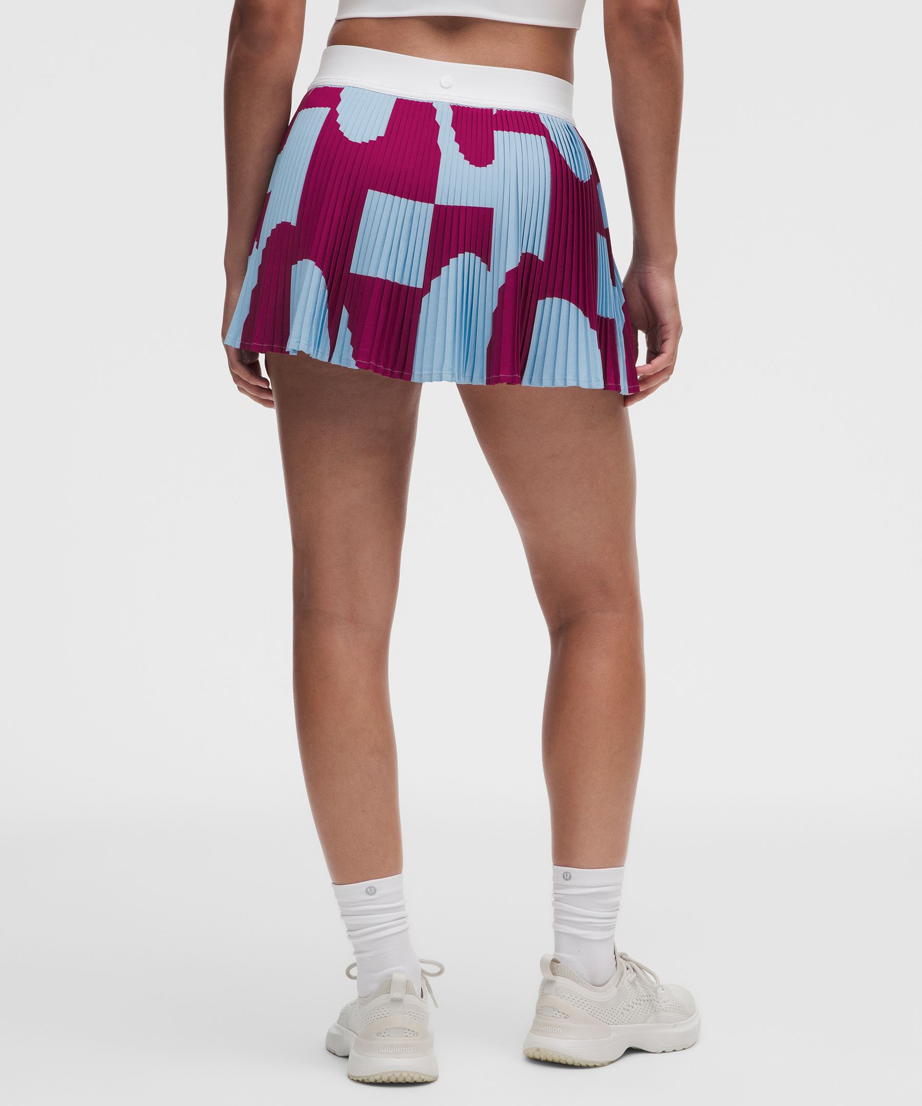 Jupe de tennis pliss&eacute;e RePleat taille haute *D&eacute;tails contrast&eacute;s